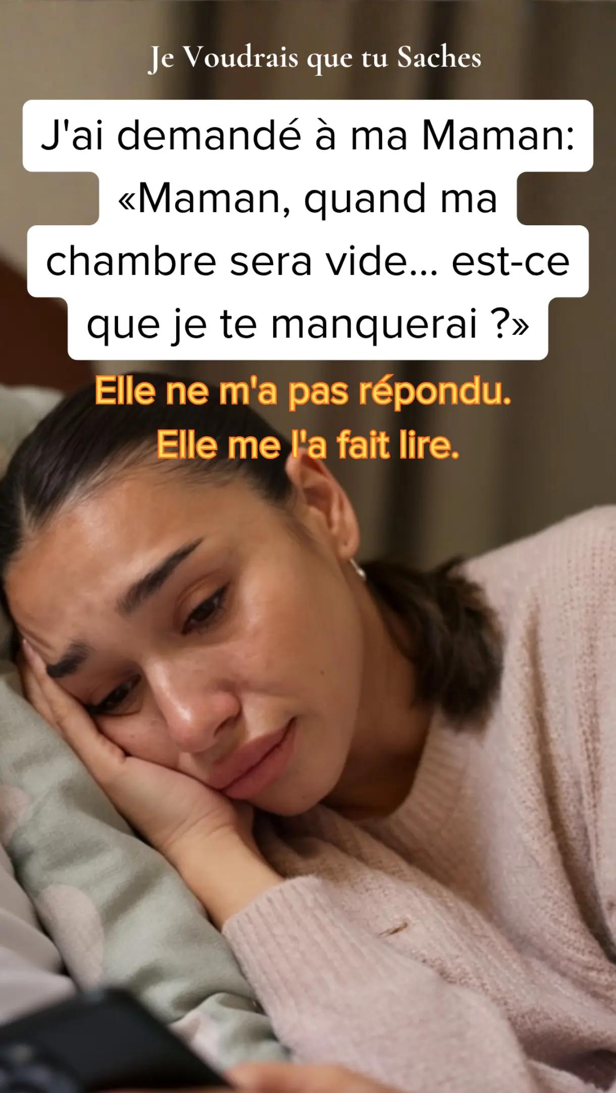 @Je Voudrais Que Tu Saches