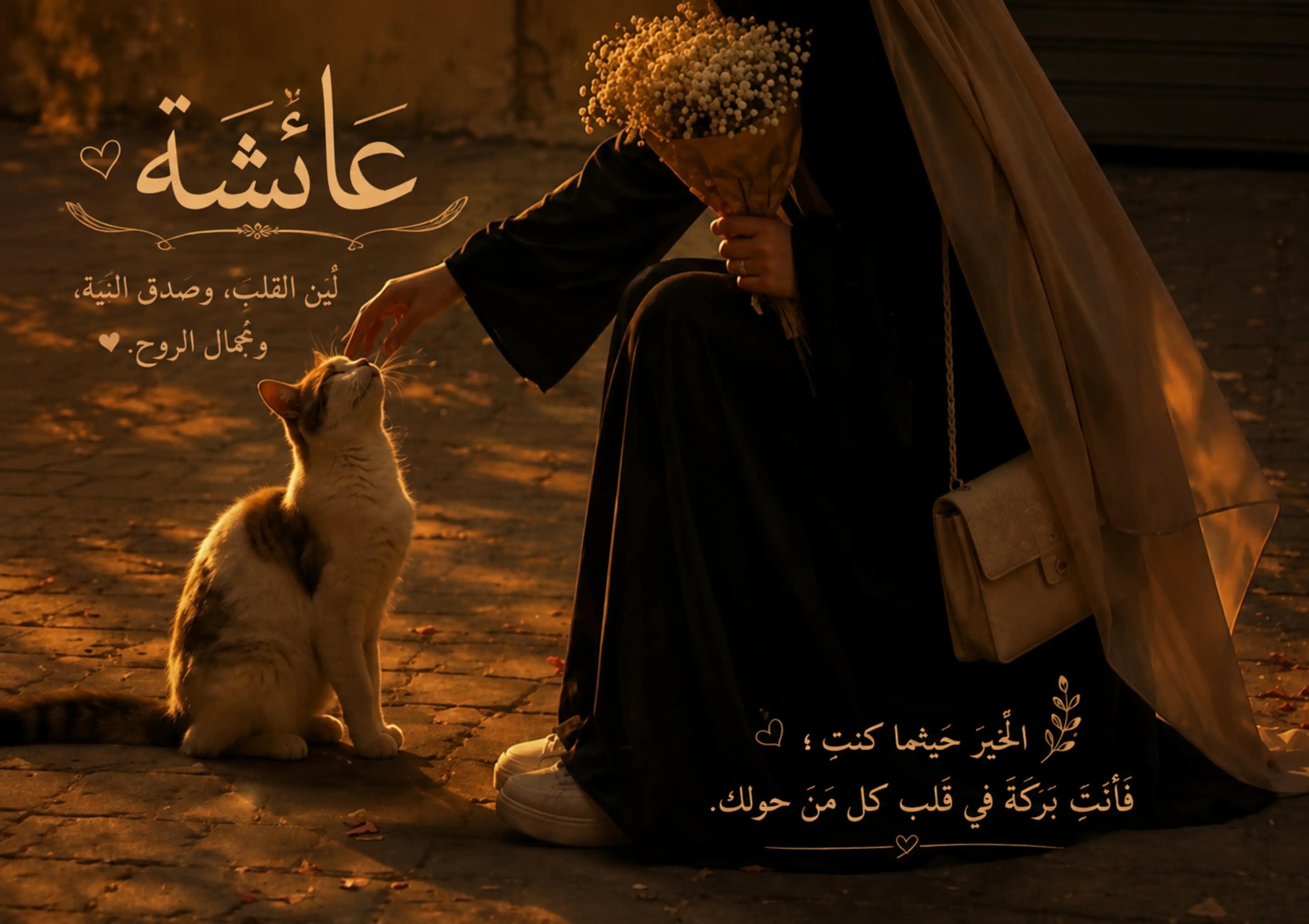@⌯ أثـر ؏ــائــشــة ୨୧ | 🤍🌷