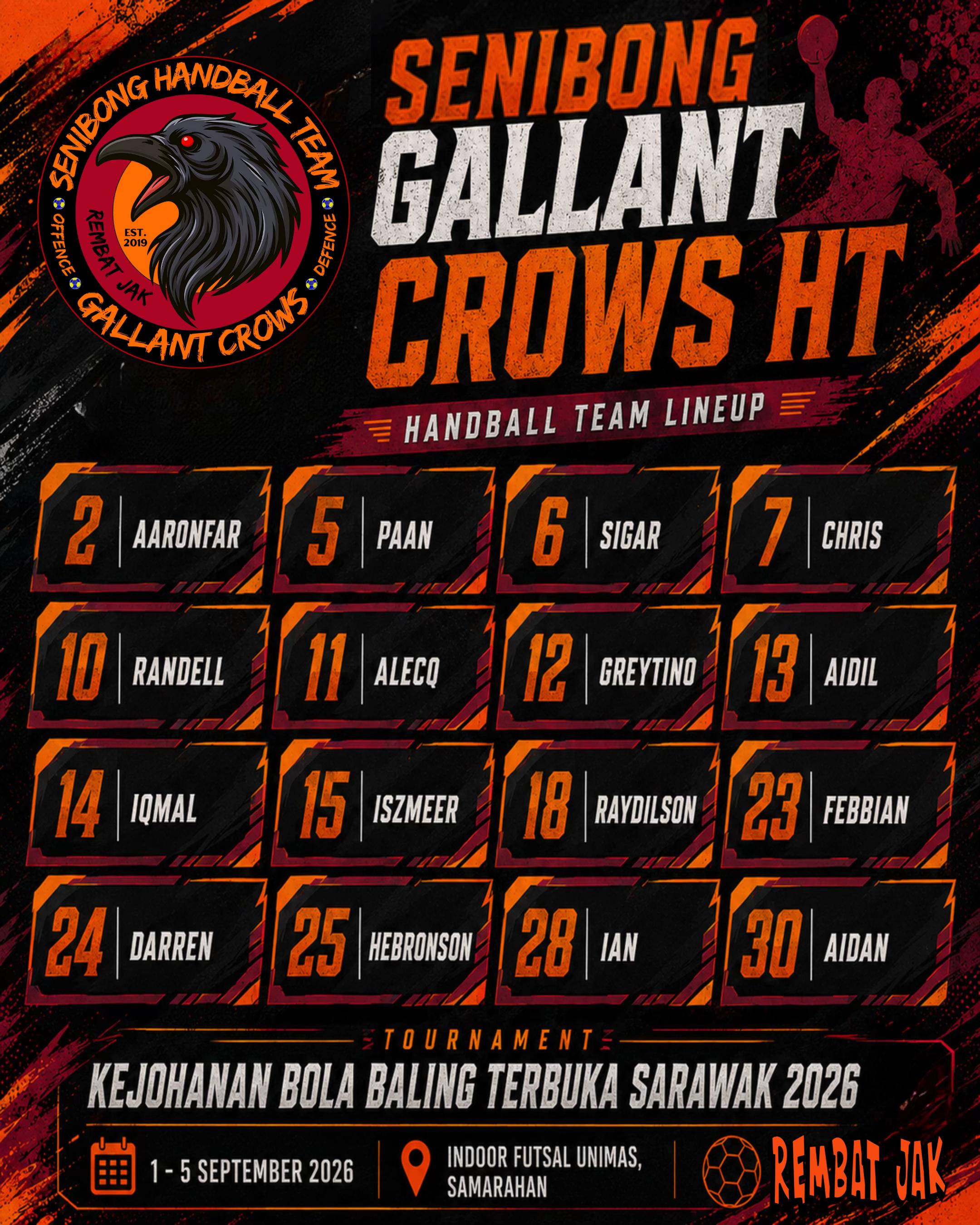 @Senibong Gallant Crows HT