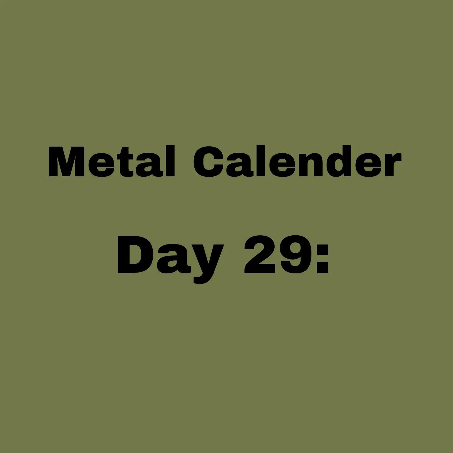 @Rock & Metal Calender