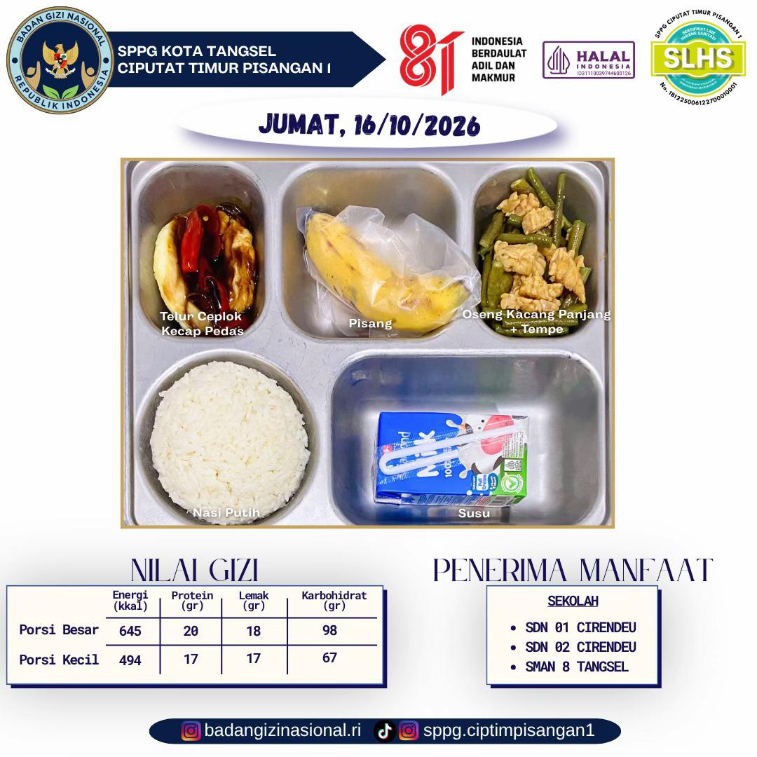 @SPPG CIPUTAT TIMUR PISANGAN 1