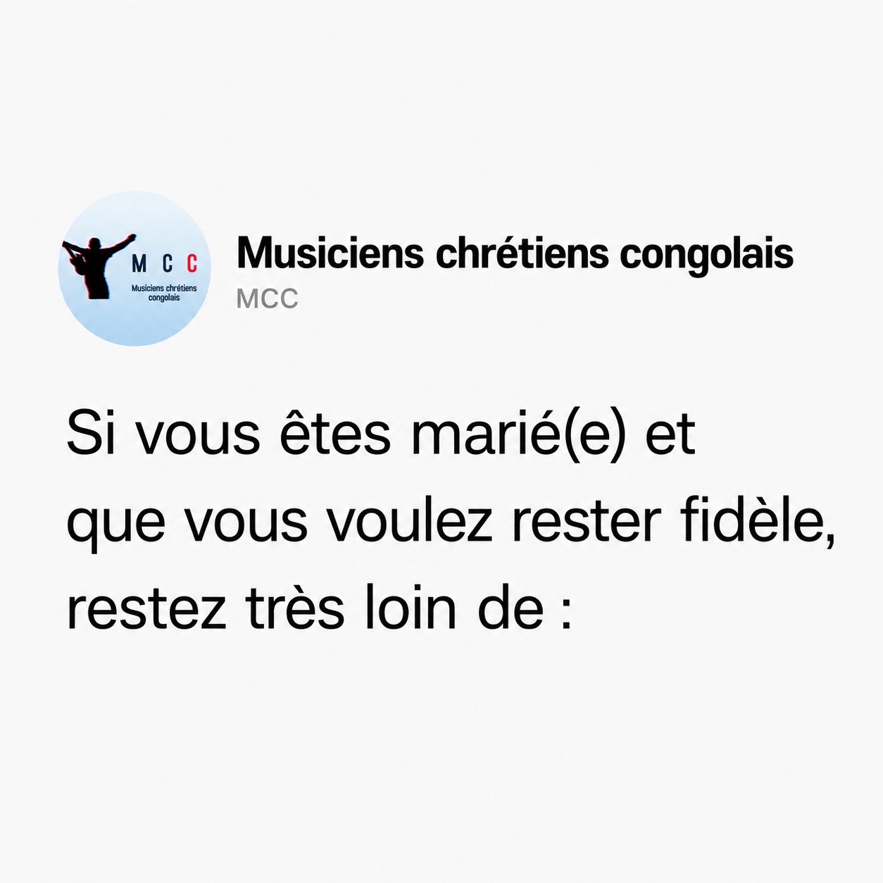 @Musiciens Chrétiens Congolais