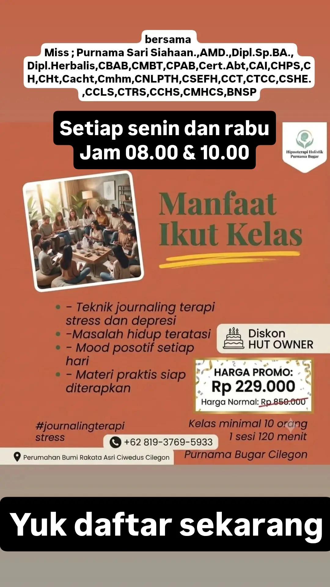 @HIPNOTERAPI Cilegon BumiRakata