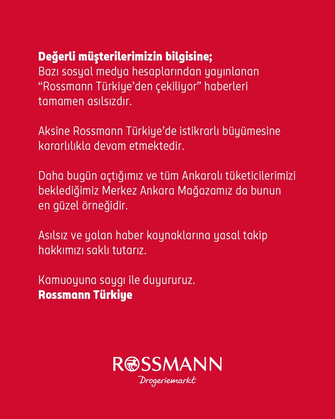 @Rossmann T&uuml;rkiye