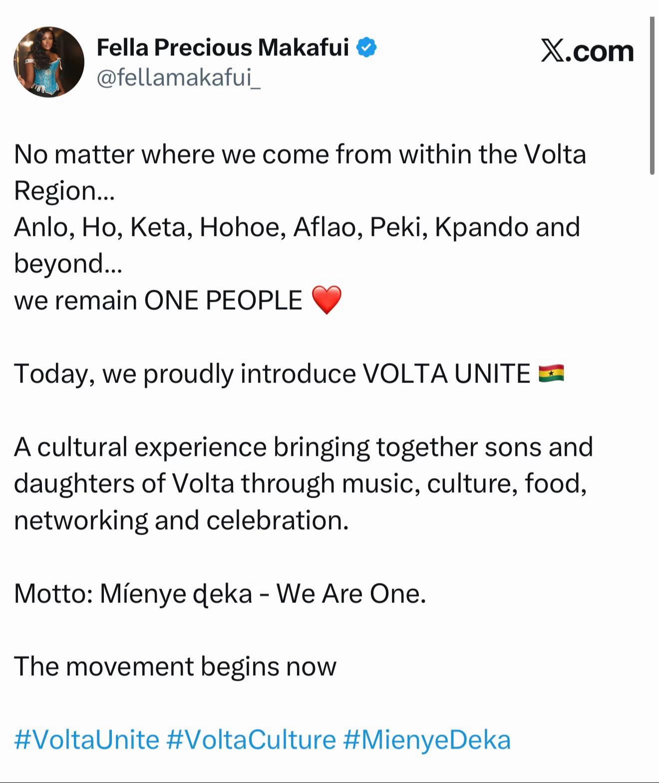@Fella Makafui