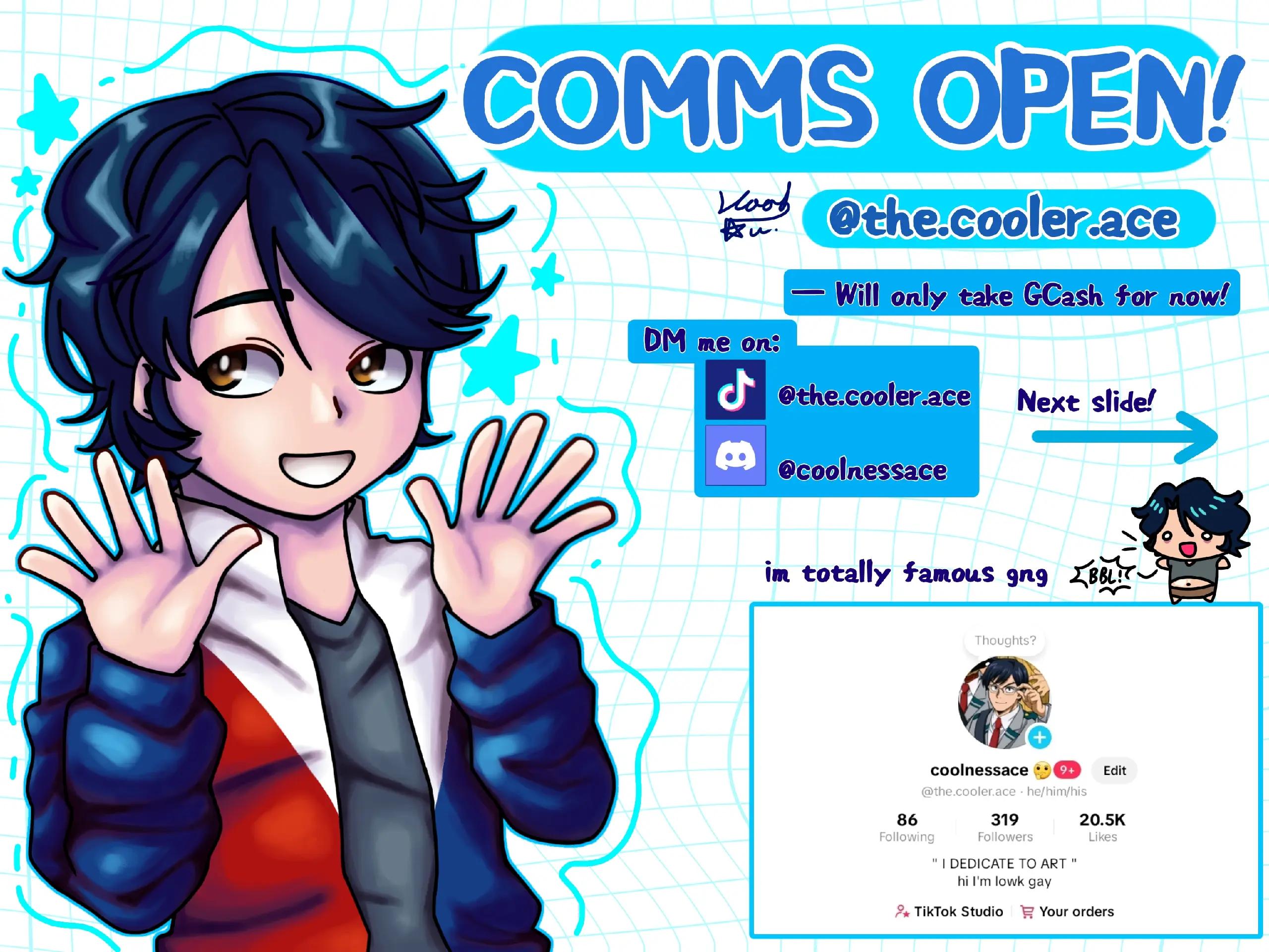 @coolnessace 🤔 | COMMS OPEN 🤯
