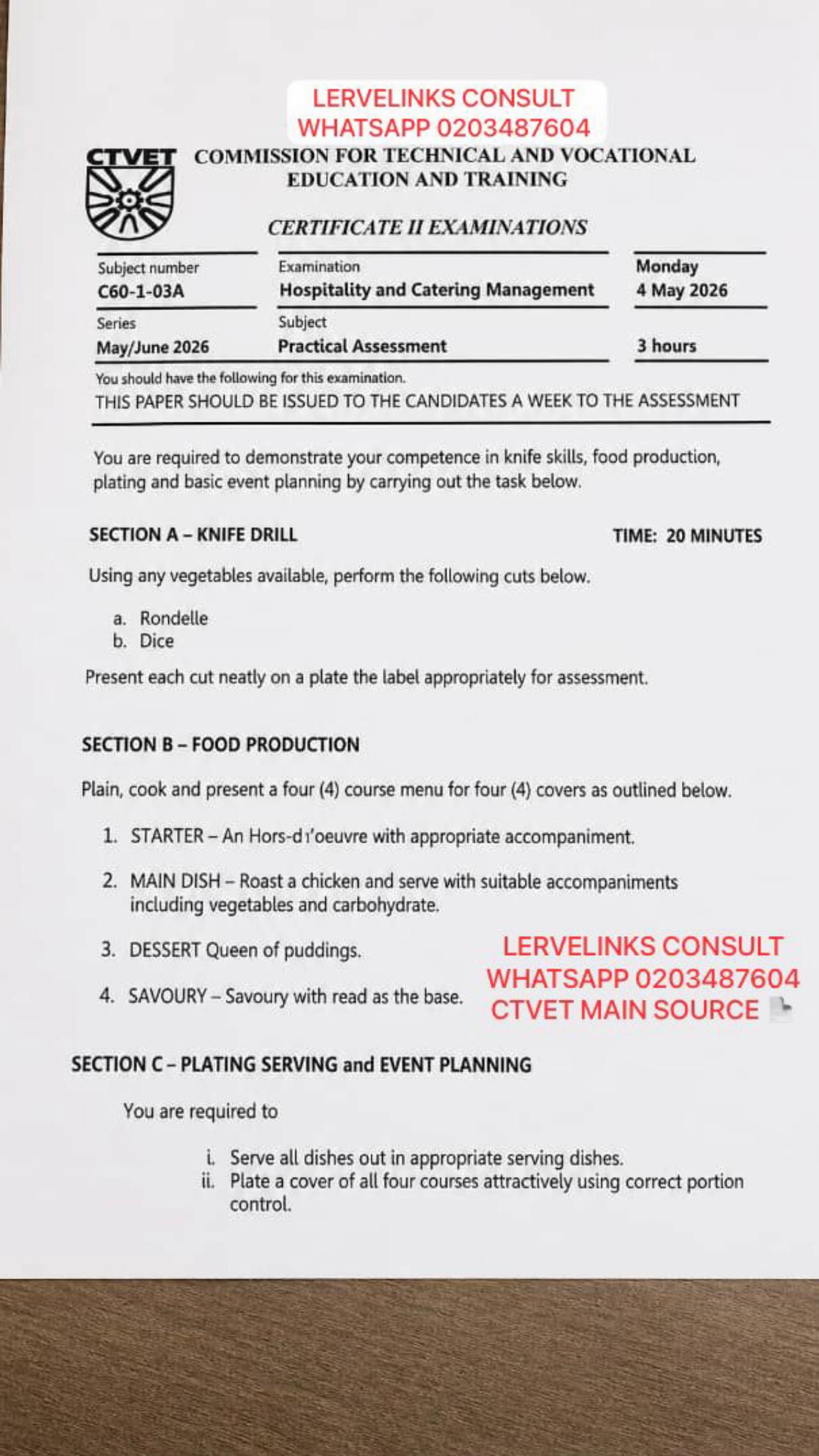@โ๏ธ๐๐LERVELINKS EXAMS CONSULT