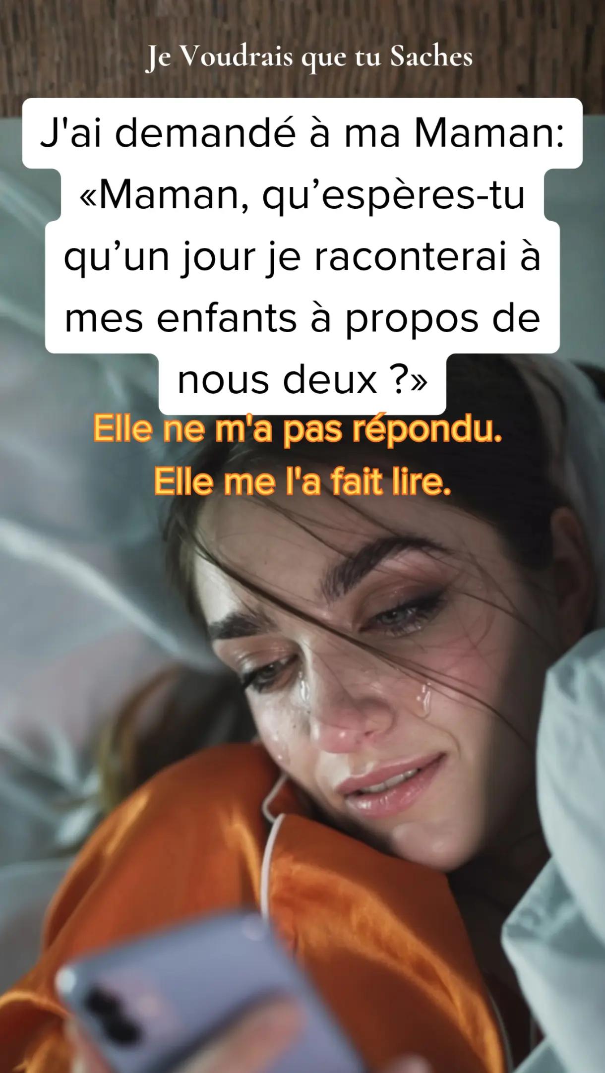 @Je Voudrais Que Tu Saches