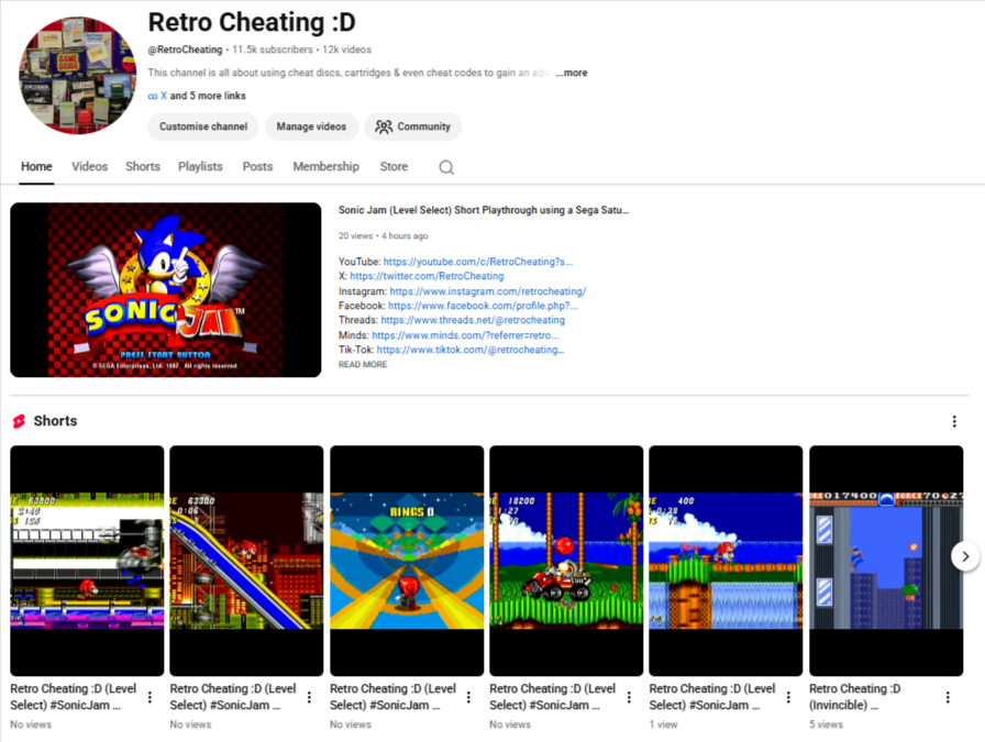 @Retro Cheating