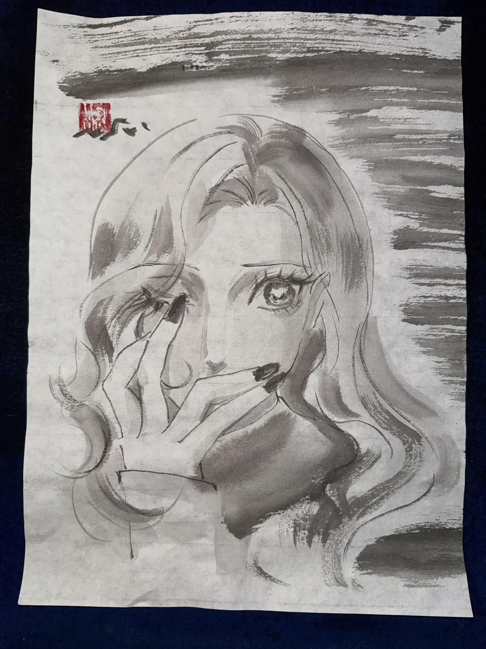 @まさい【うーちゃんちの墨絵画家】