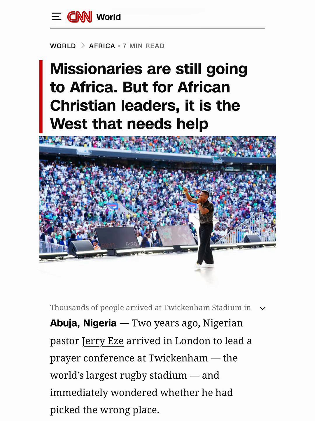 @Pastor Jerry Eze
