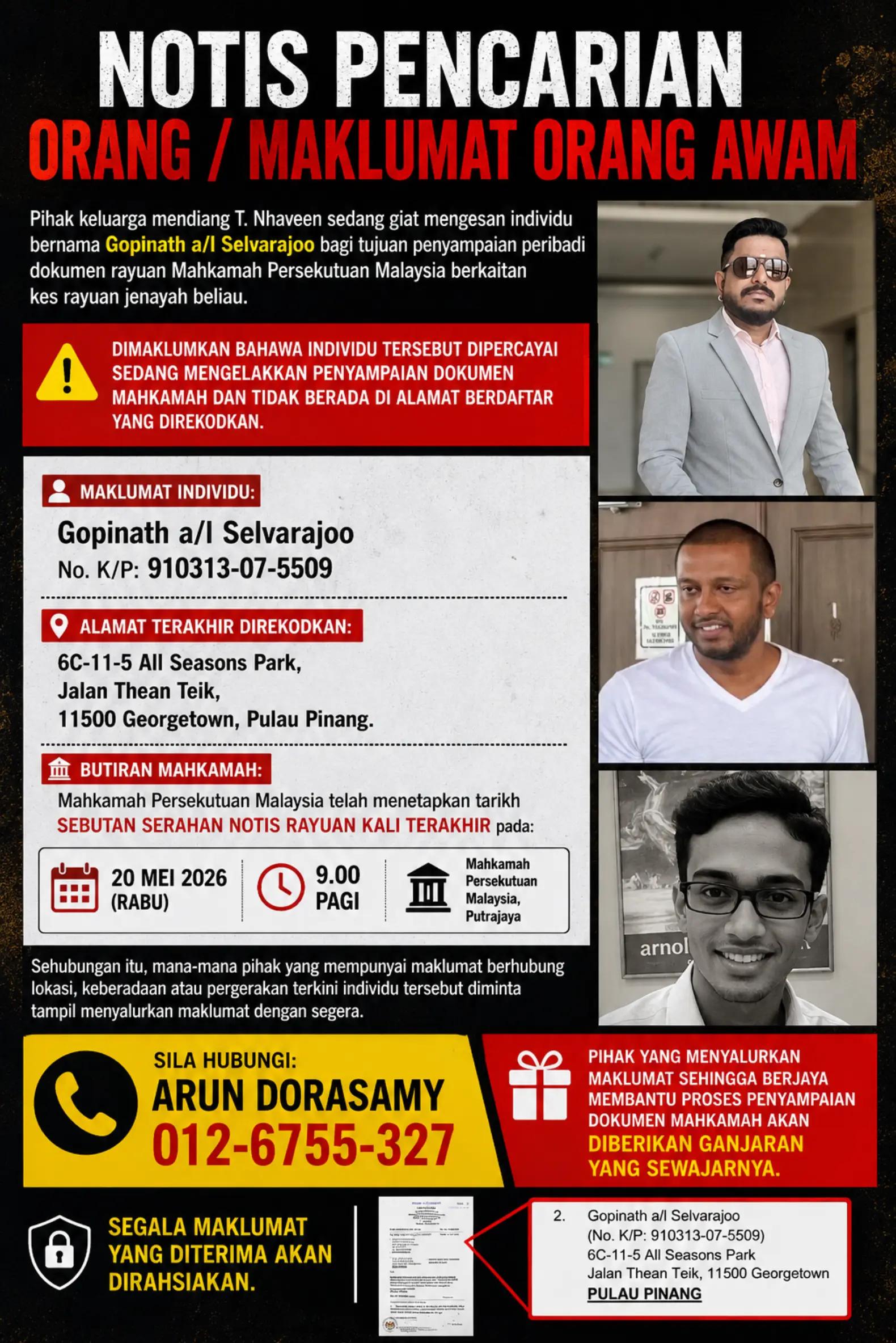 @Arun Dorasamy