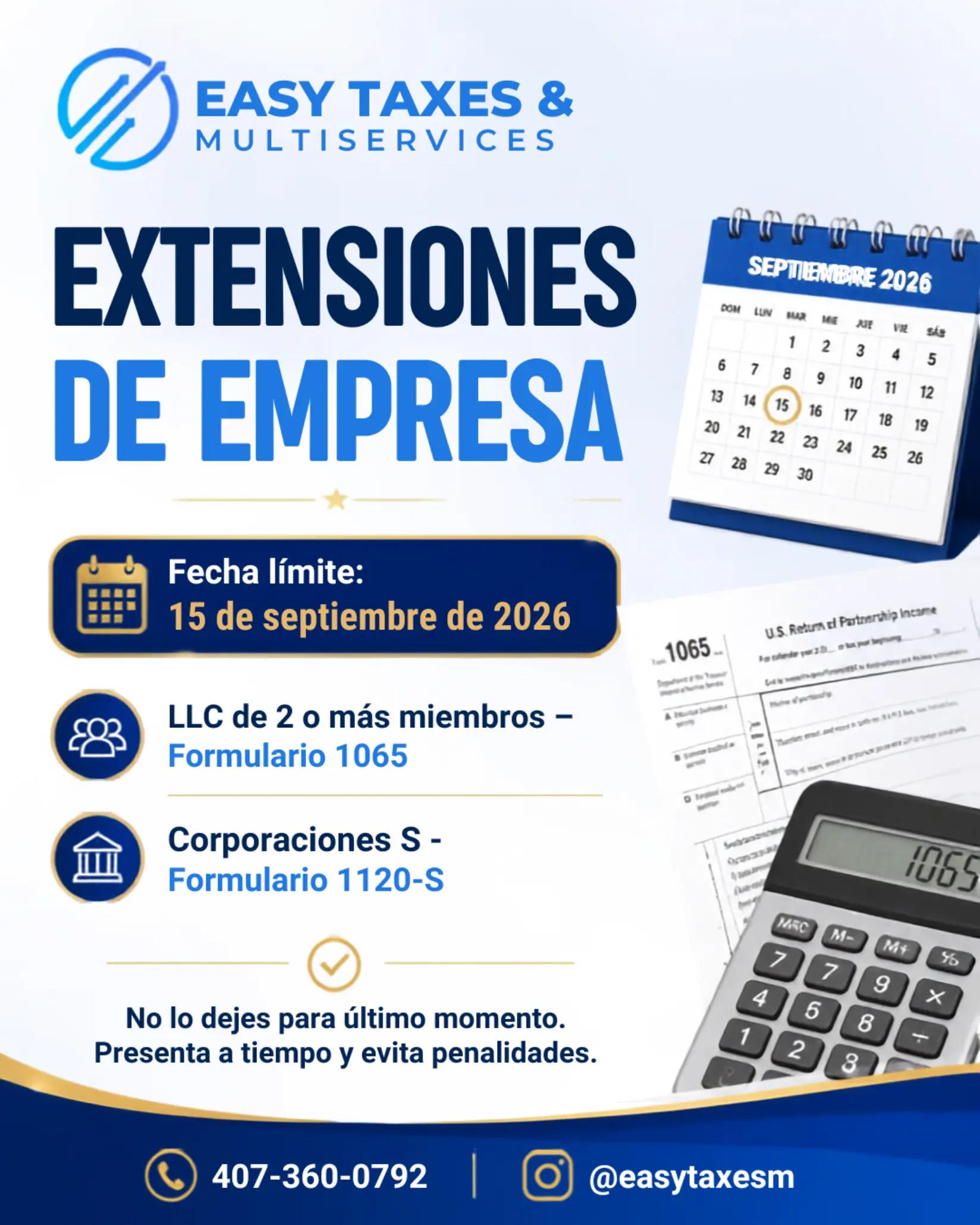 @EASY TAXES MULTISERVICES