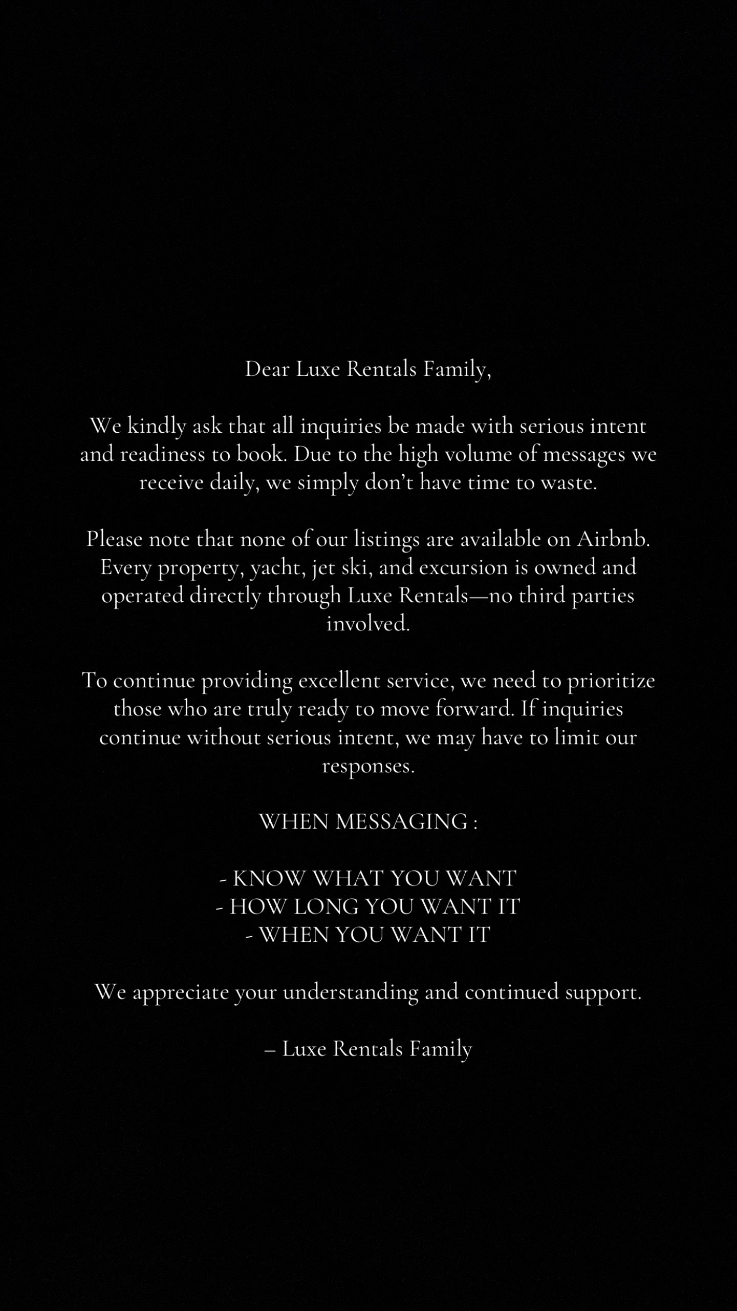 @Luxe Rentals