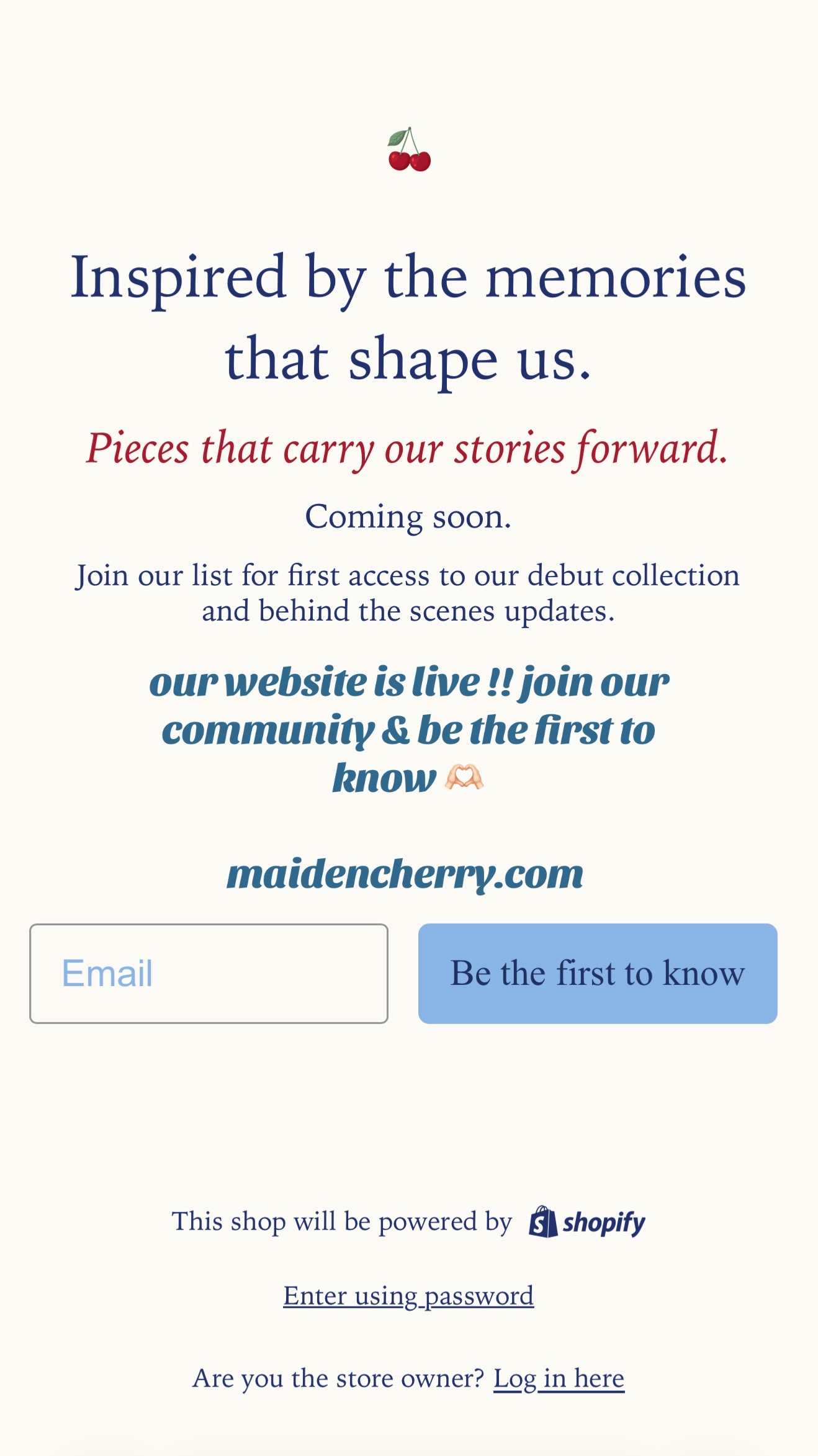 @india eklind | maiden cherry
