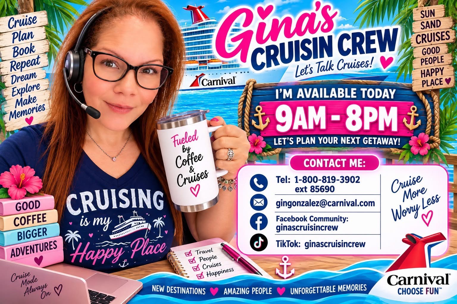 @🛳️ Gina&rsquo;s Cruisin Crew 🛳️