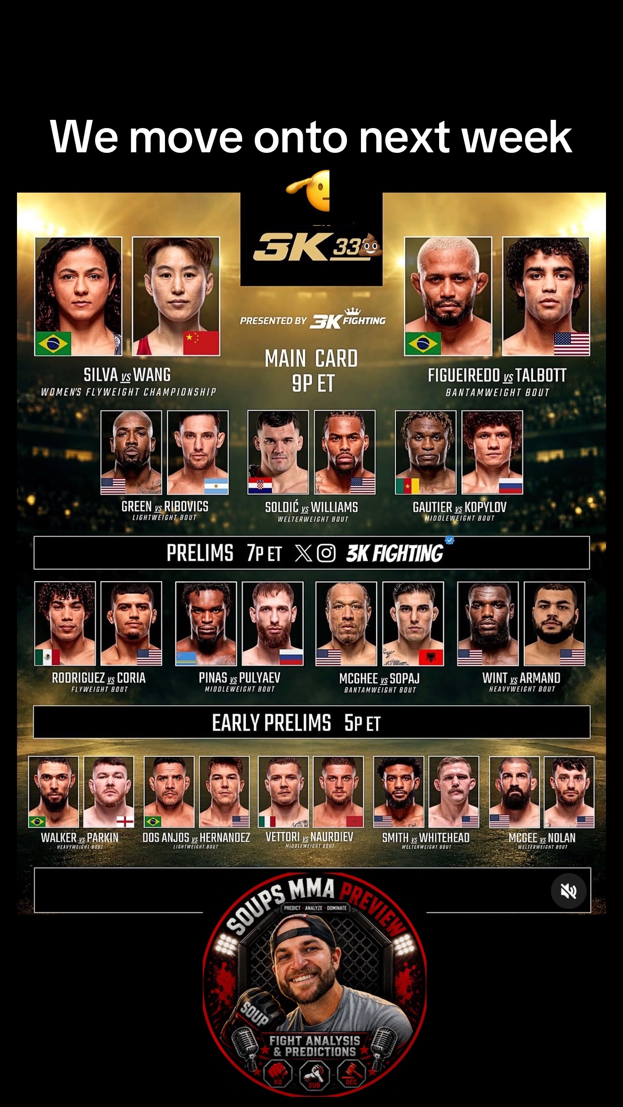 @🍜Soups MMA Preview 🍜
