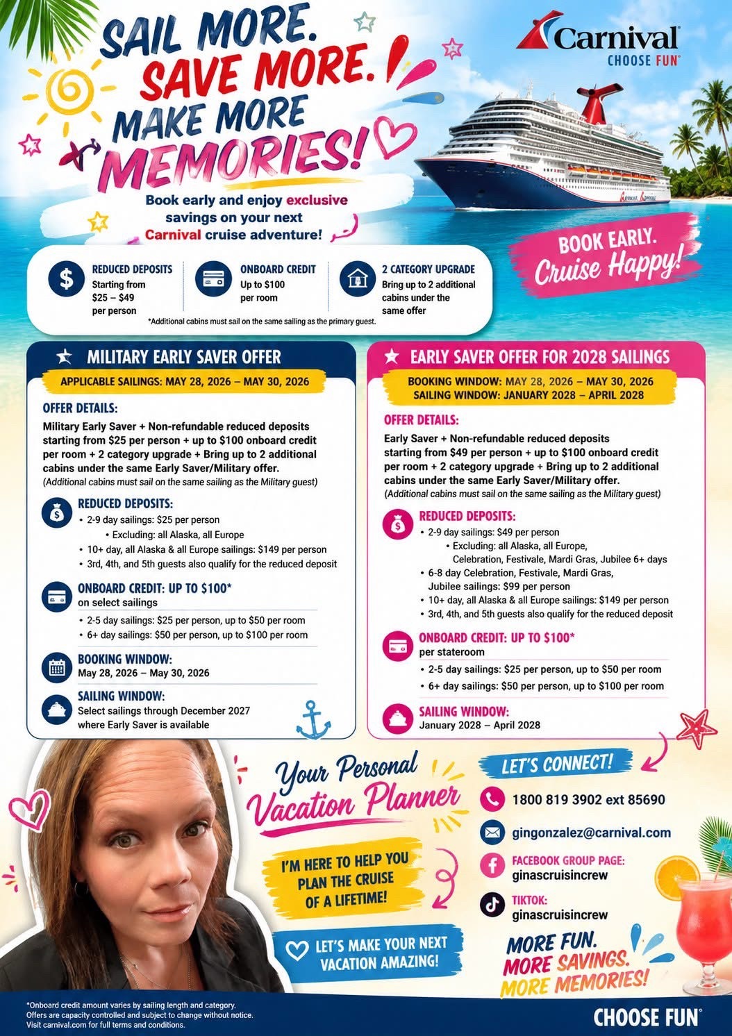 @🛳️ Gina&rsquo;s Cruisin Crew 🛳️