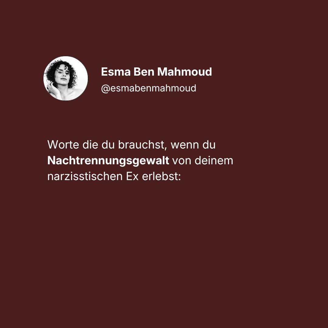 @Esma | Narzissmus & Freiheit