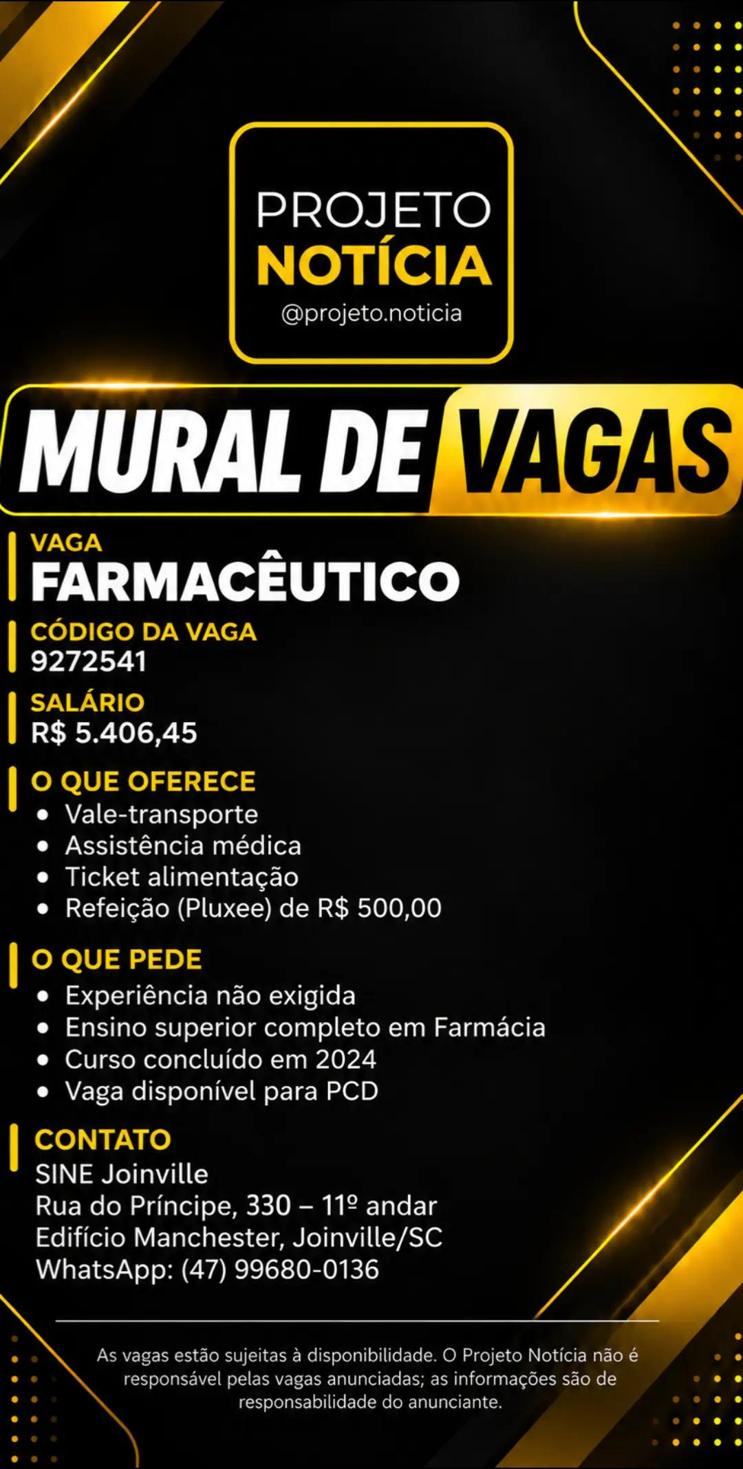 @Projeto Notícia | Vagas JOI-SC