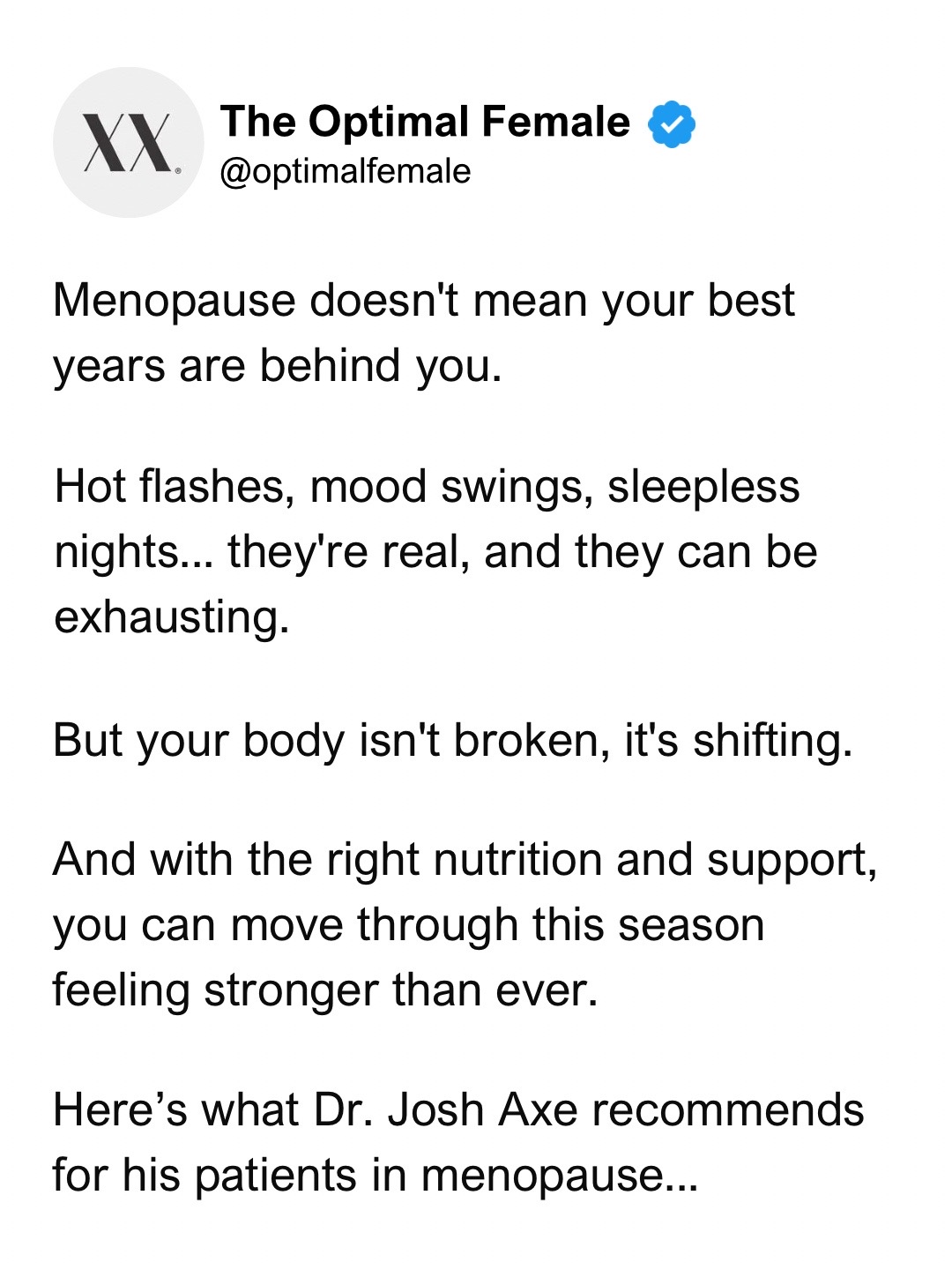 @The Optimal Female