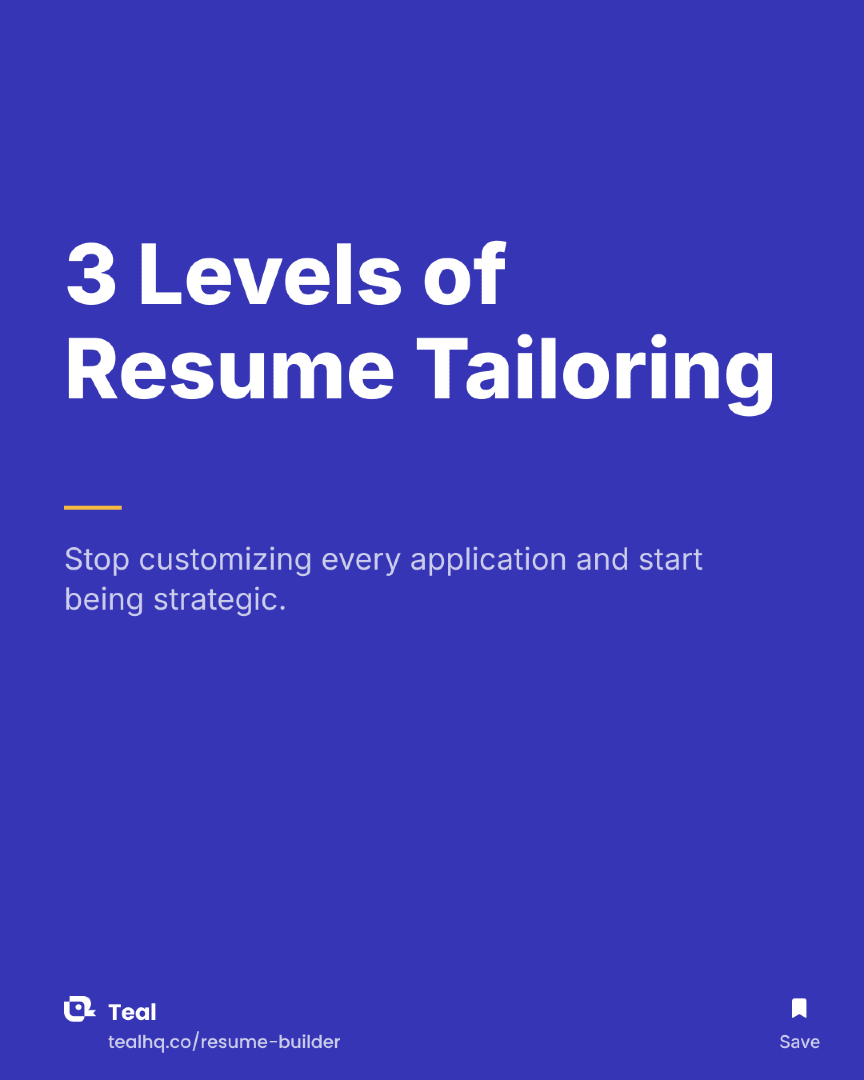 @Teal | Job Search Tips