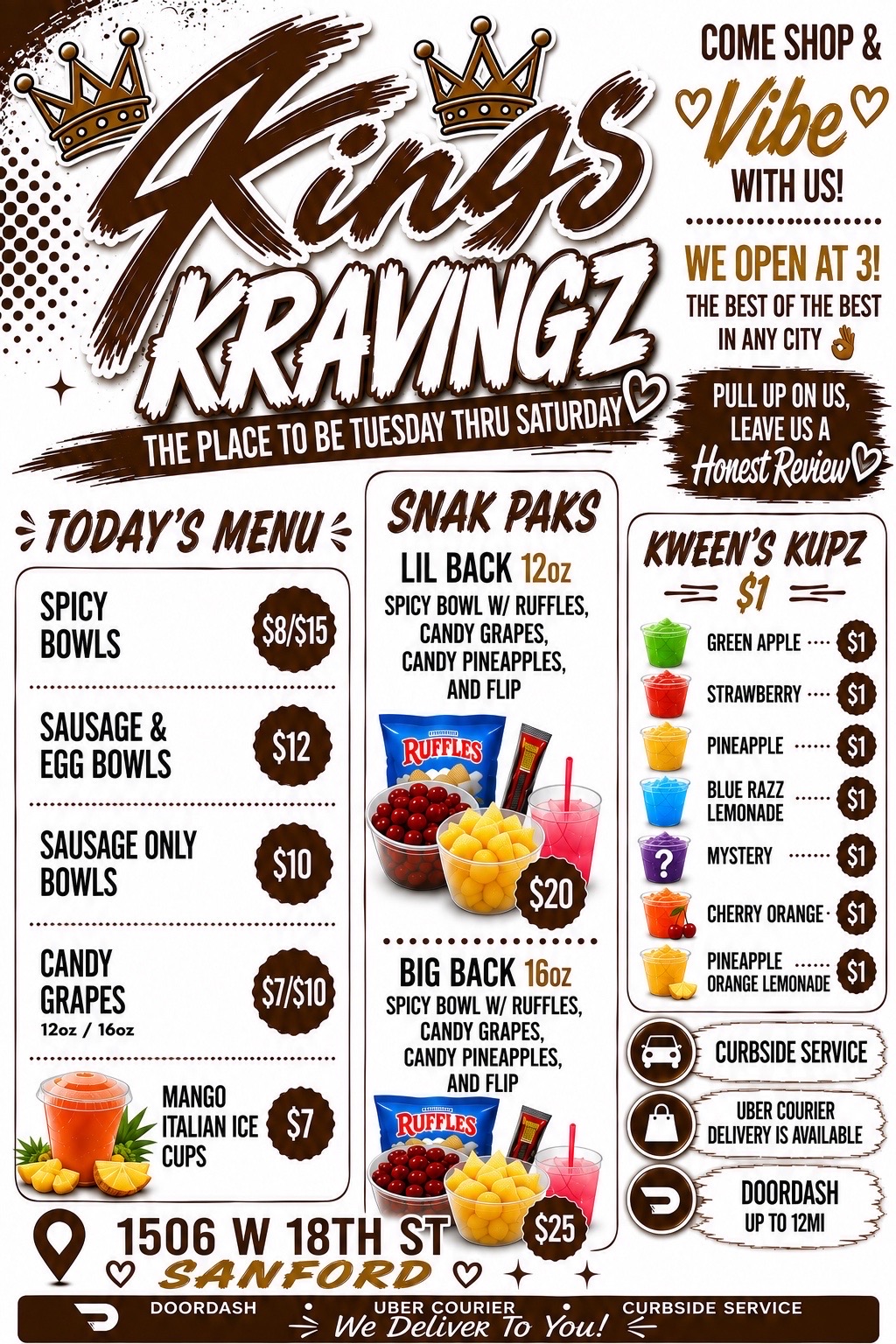 @Kings Kravingz Spicy Bowls