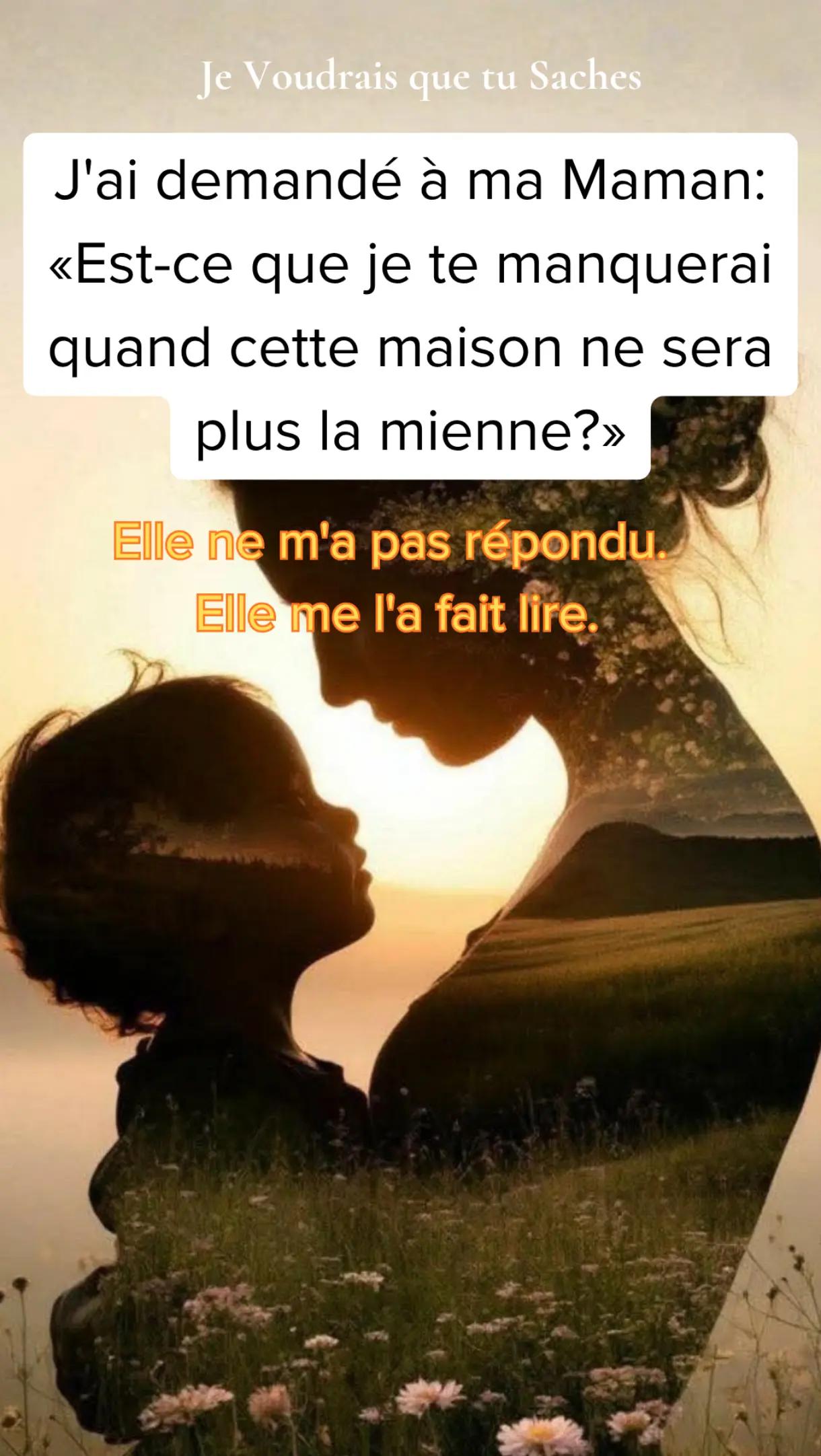 @Je Voudrais Que Tu Saches
