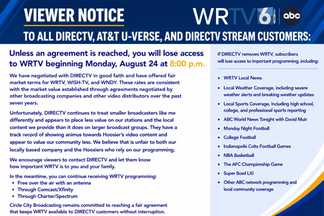@WRTV News Indianapolis