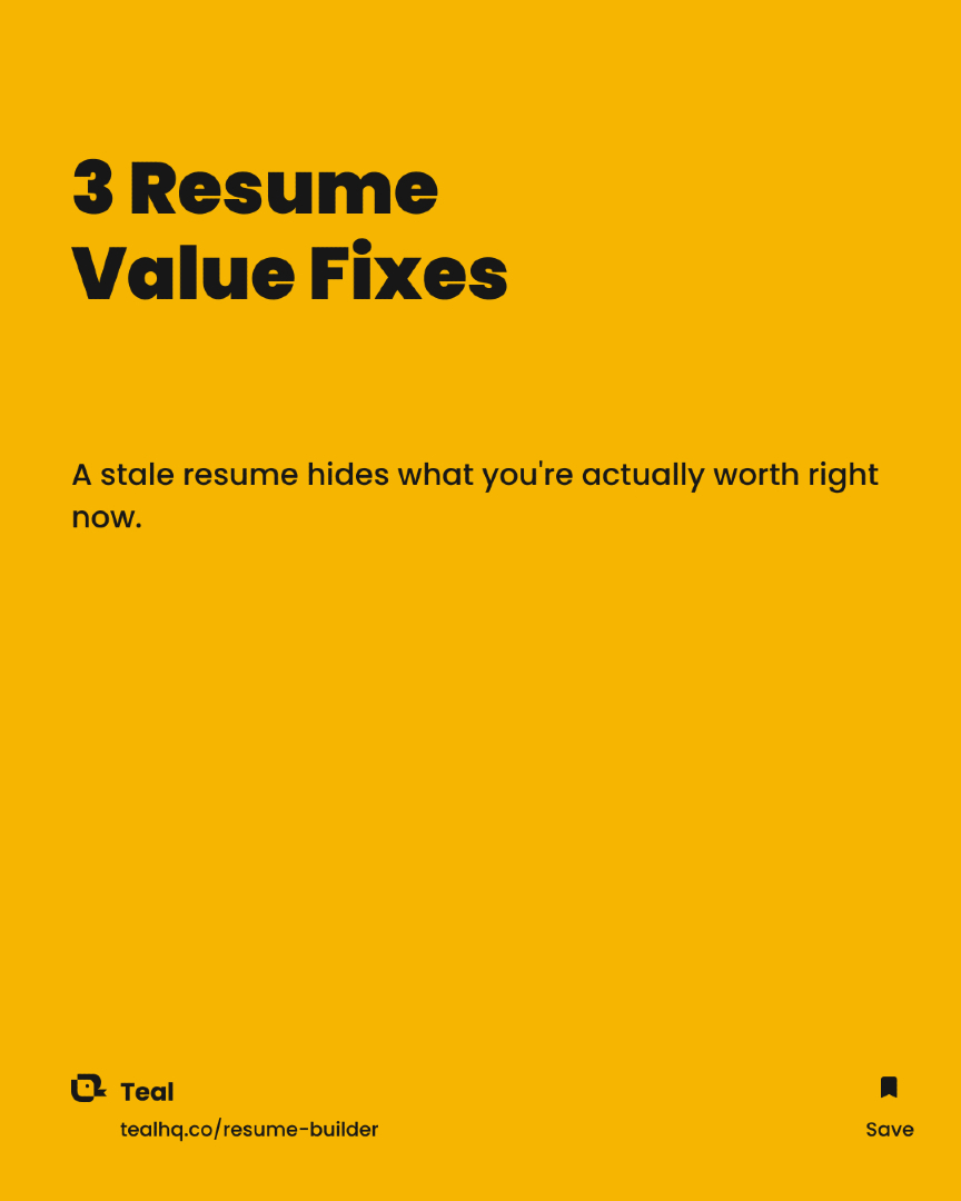 @Teal | Job Search Tips