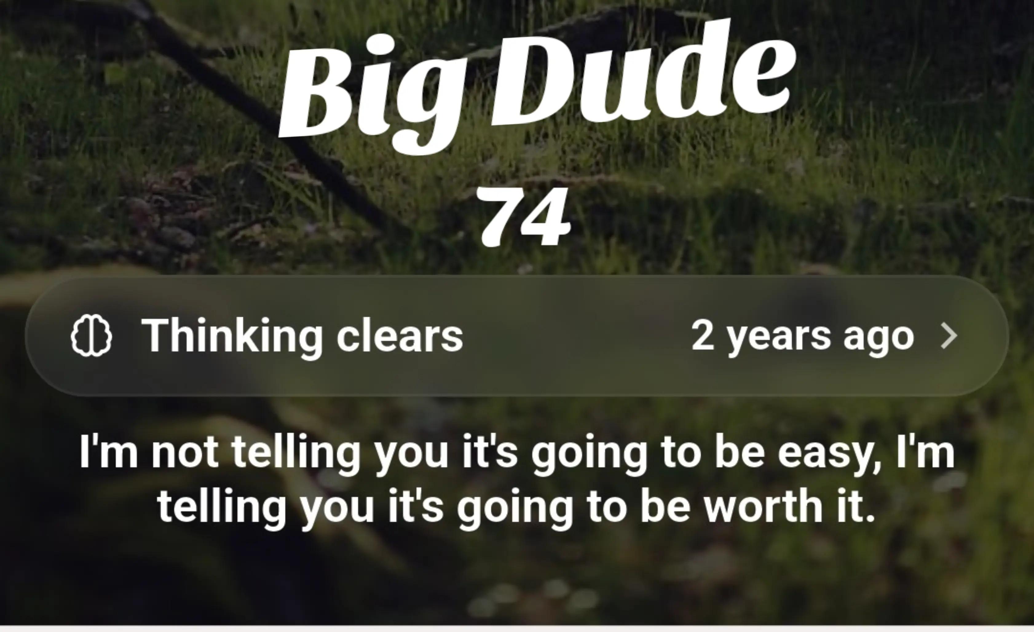 @Big Dude