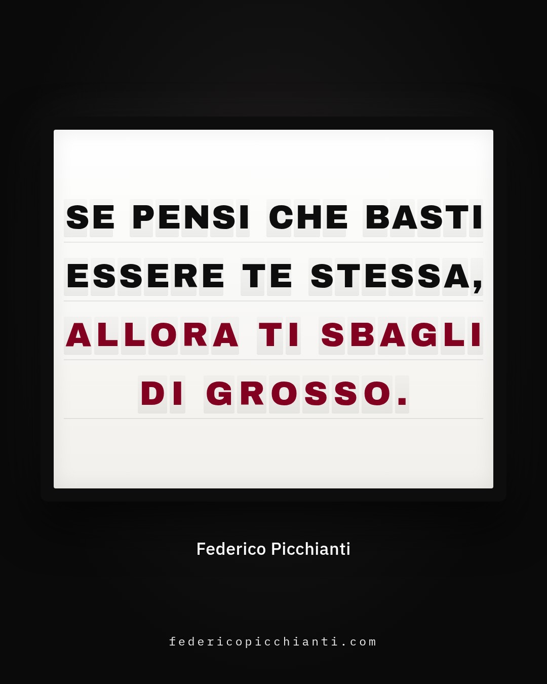 @Federico Picchianti