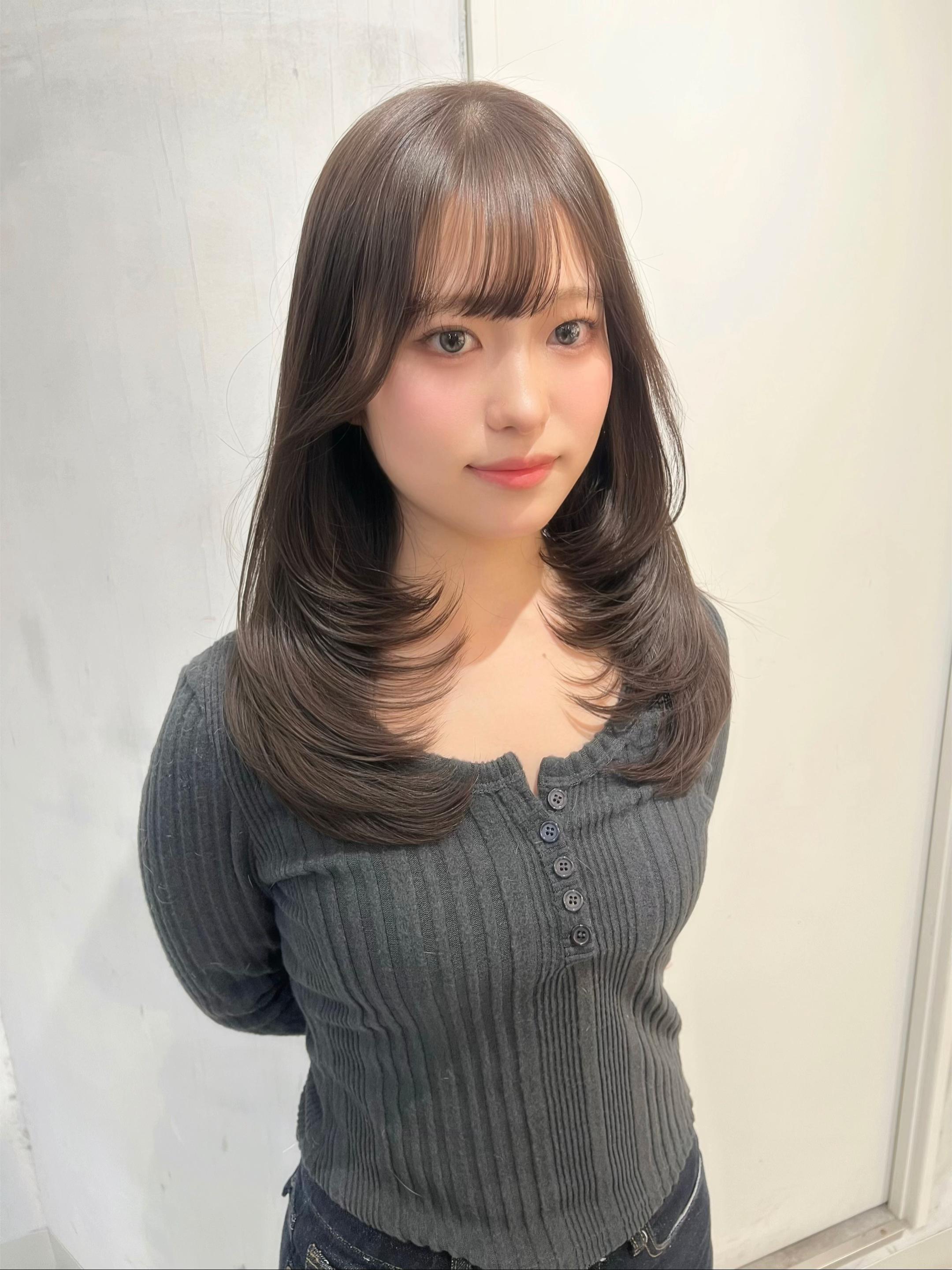 @顔周りカット/レイヤーカット/縮毛矯正/羽田航