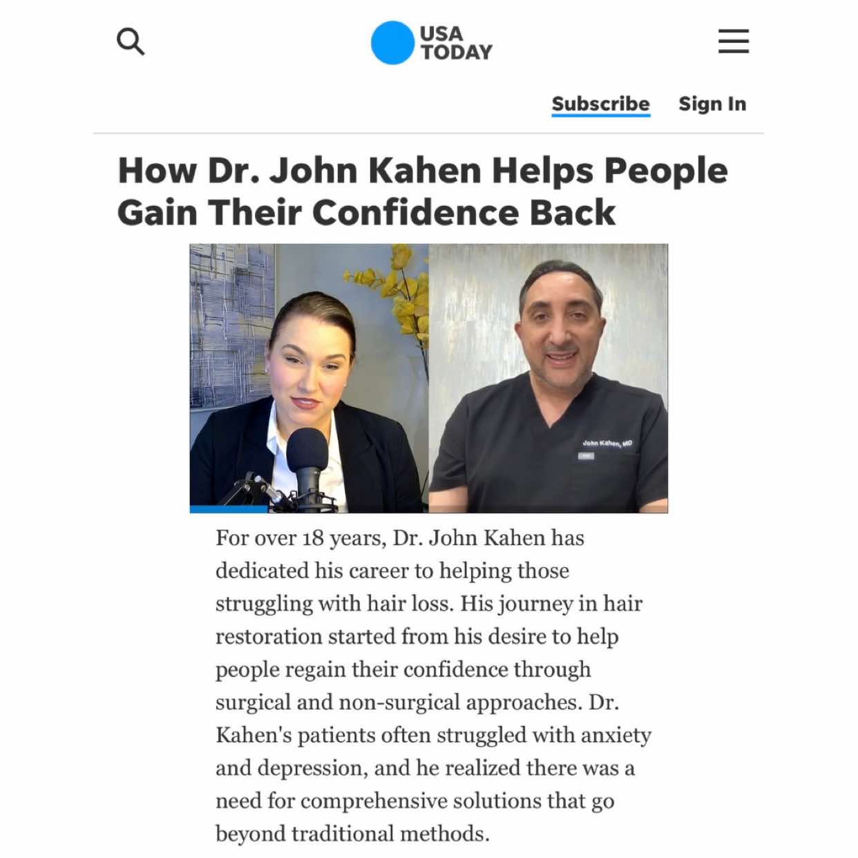 @John Kahen, MD