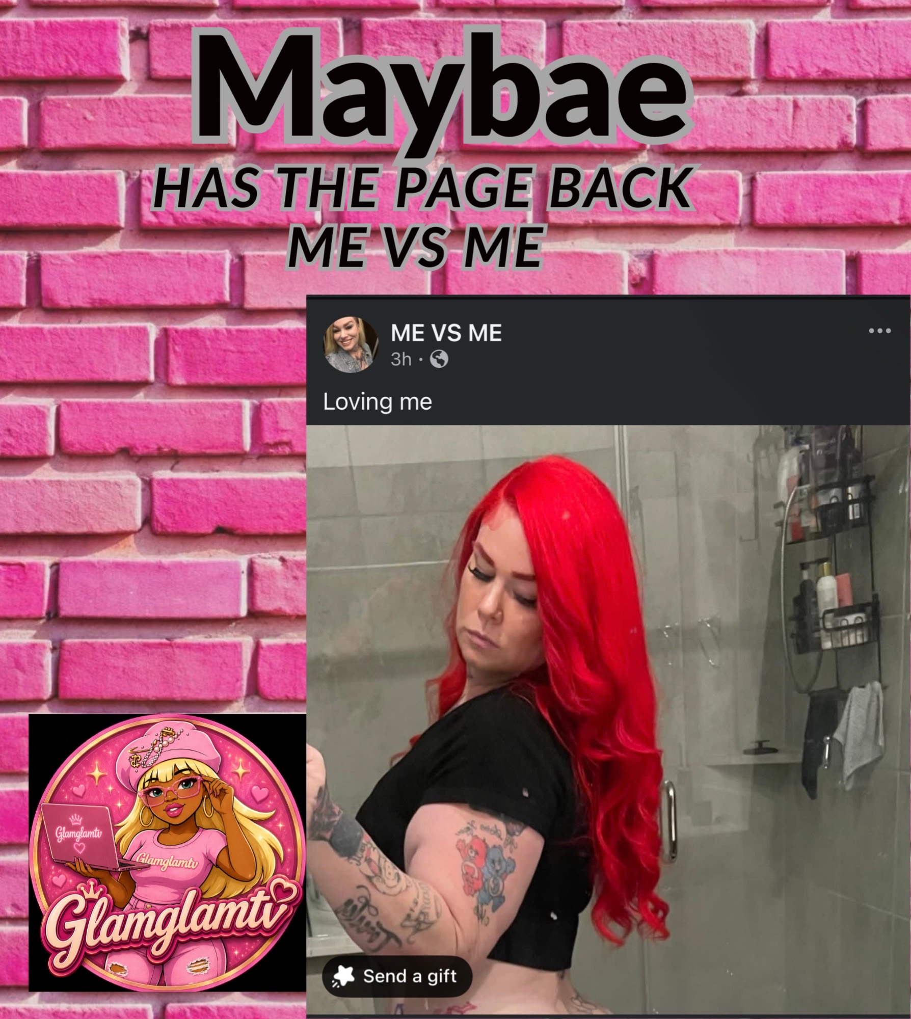 @glamglamtv 🩷🖤🩷🖤
