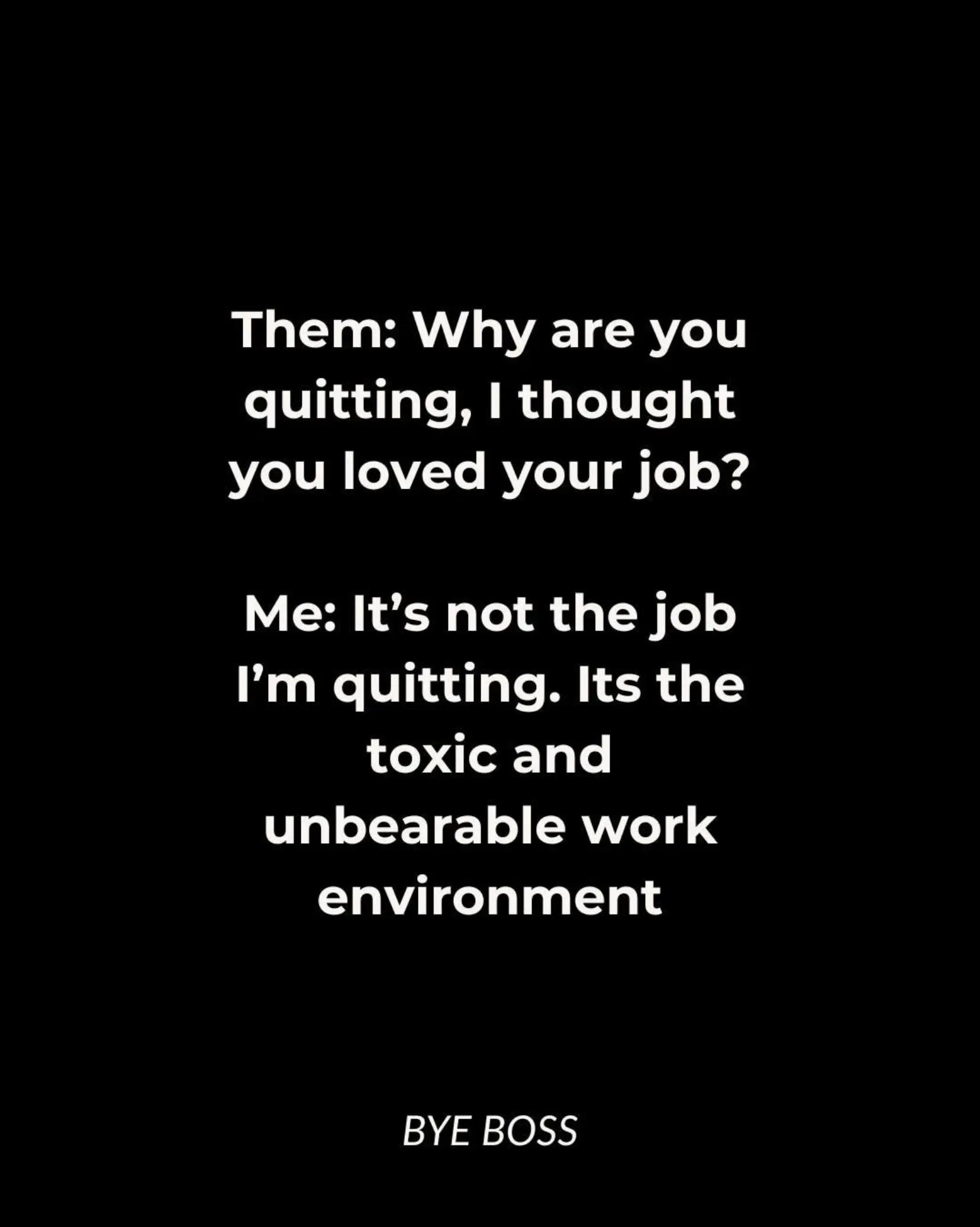 @Bye Boss | Toxic workplace