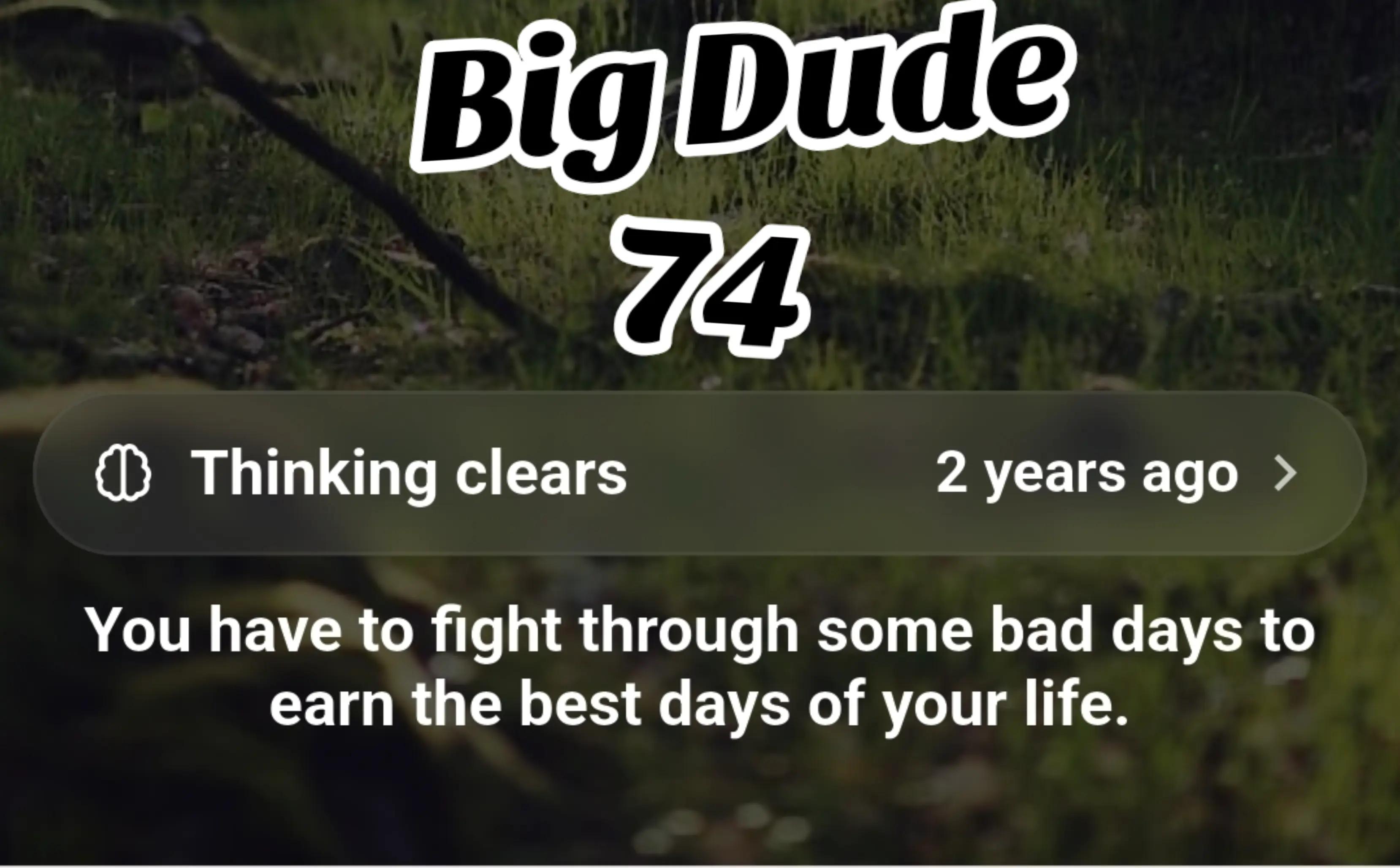@Big Dude