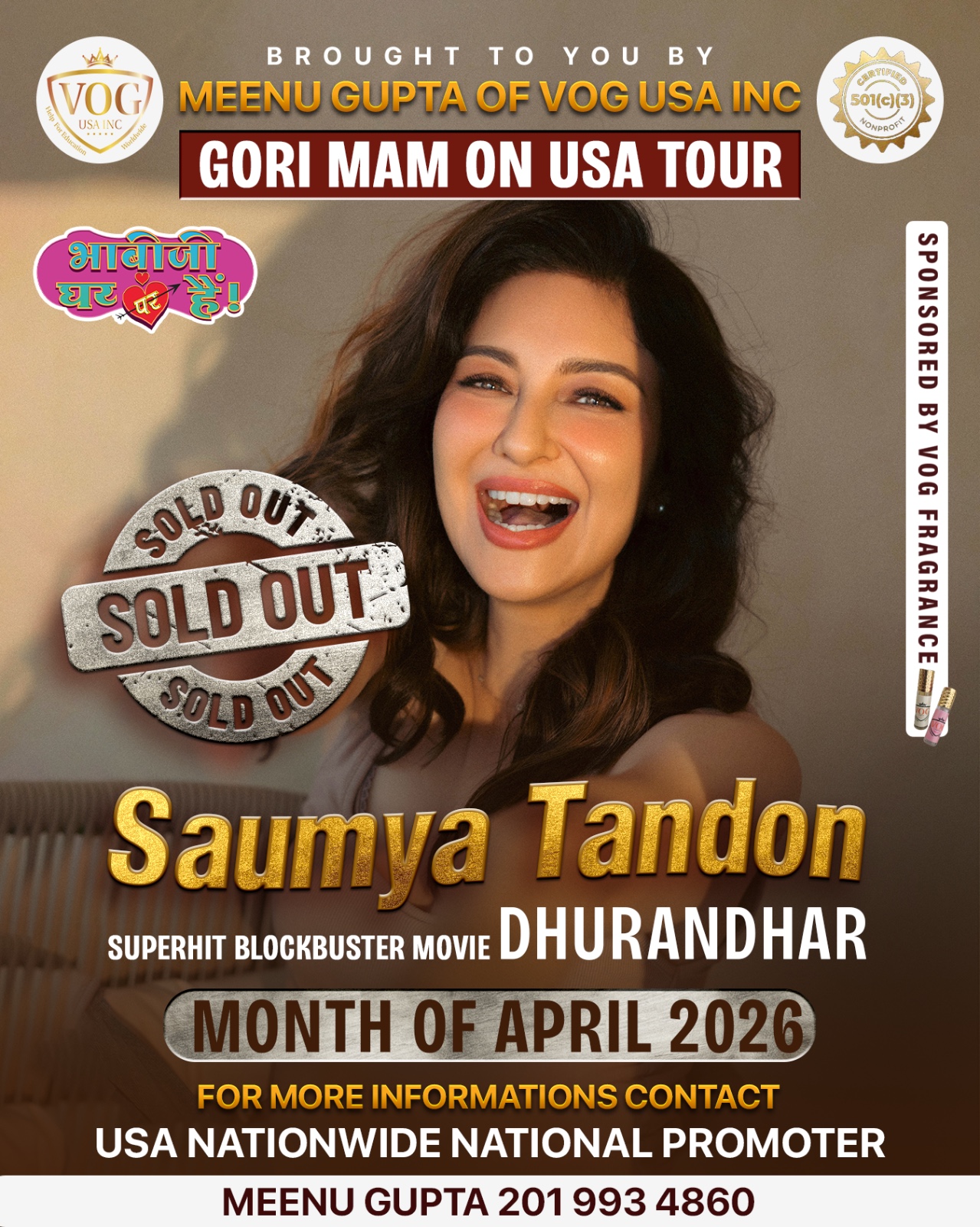 @Meenu Gupta of VOG USA INC