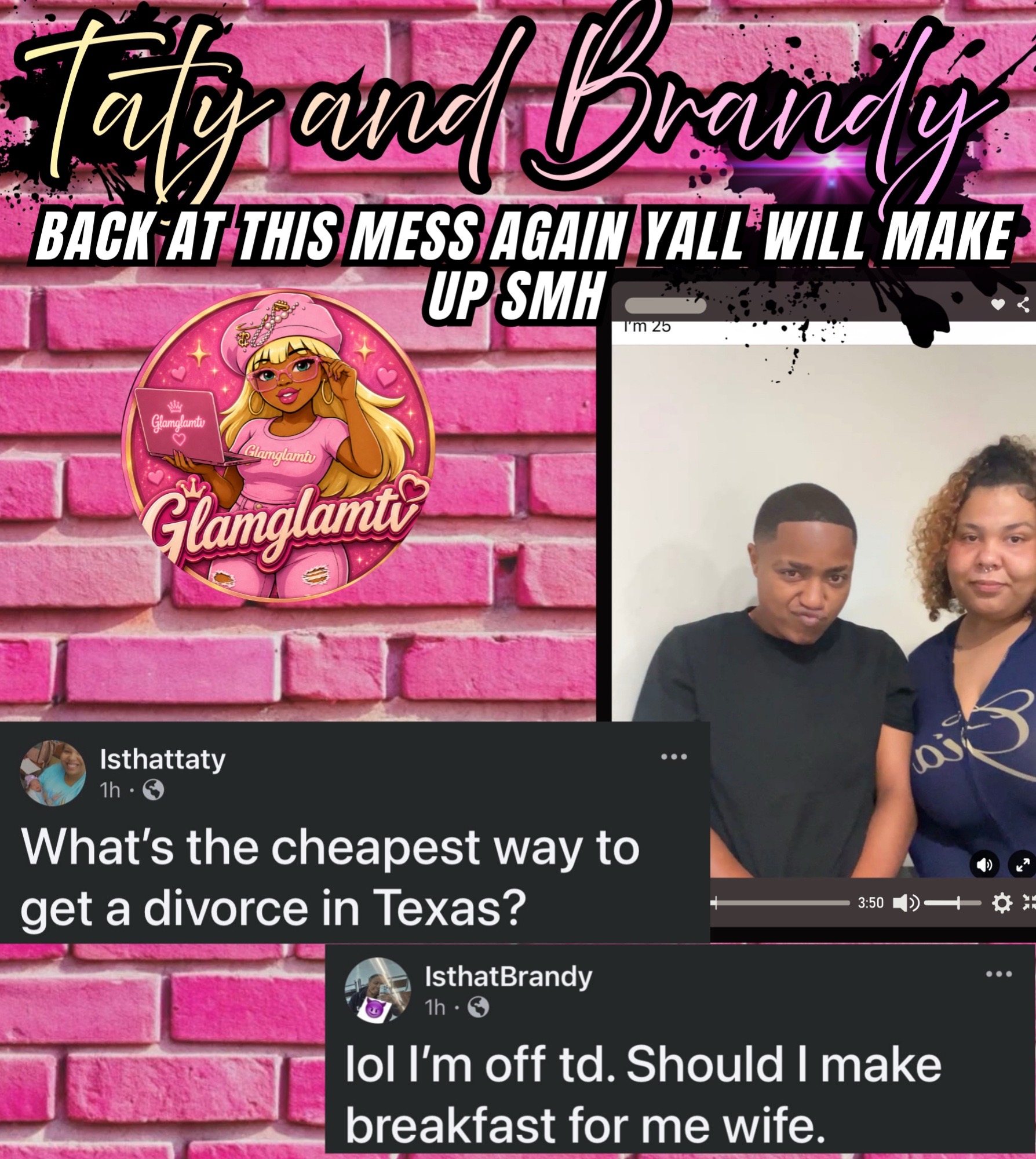 @glamglamtv 🩷🖤🩷🖤