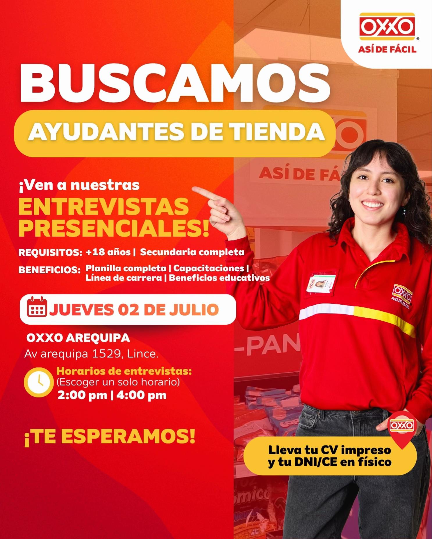 @Trabaja en OXXO Per&uacute;