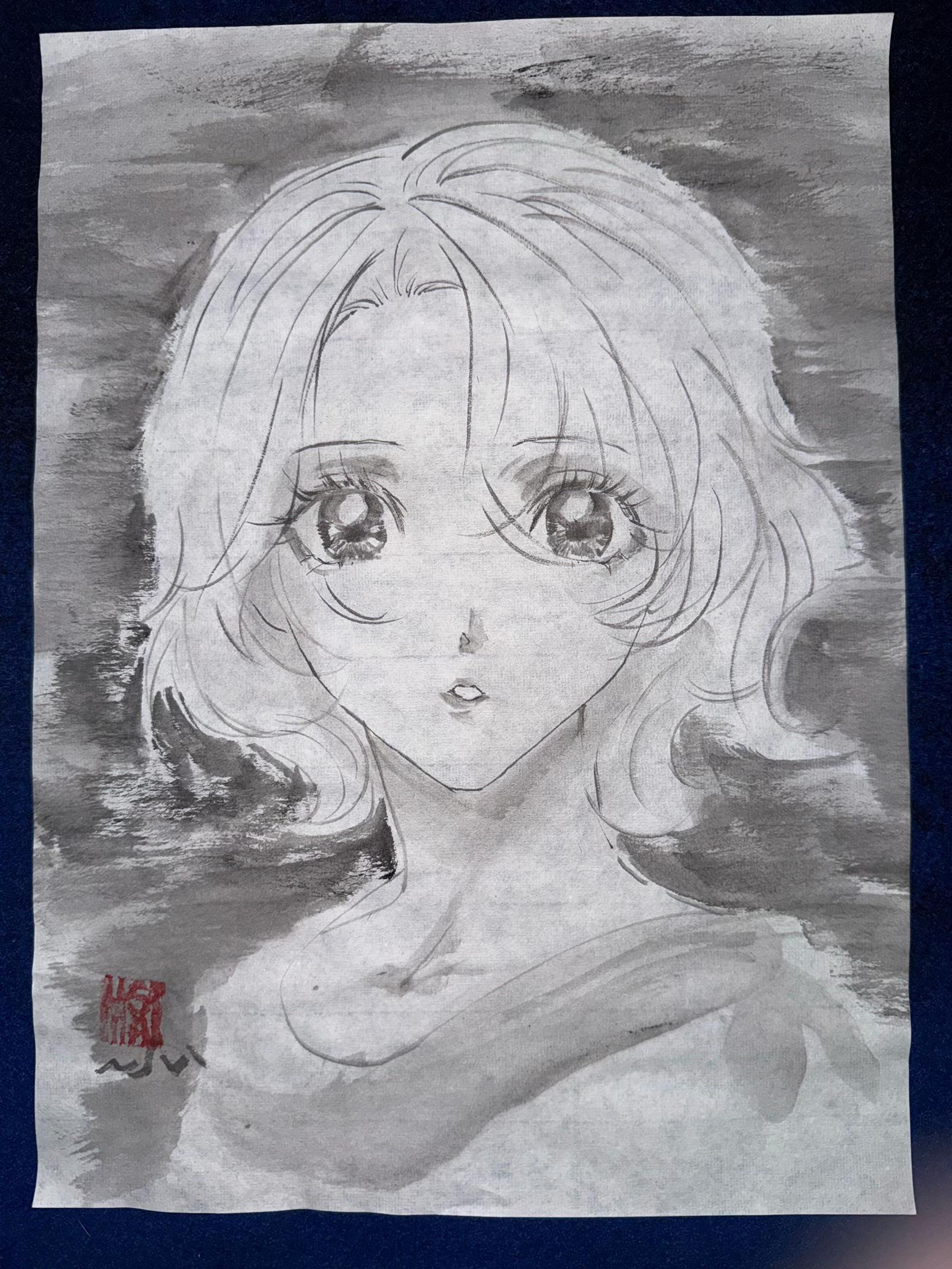 @まさい【うーちゃんちの墨絵画家】