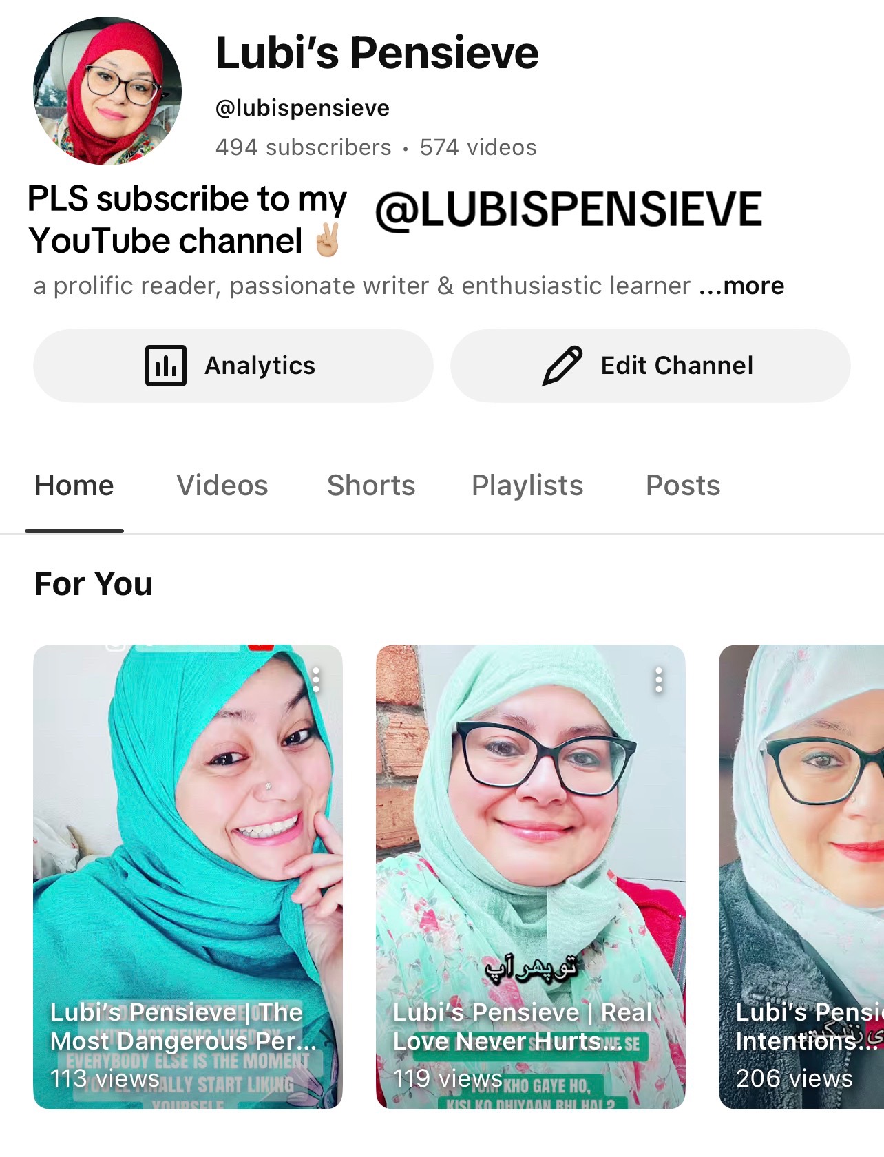 @Lubna Sayed🤲🏼لبنیٰ سید