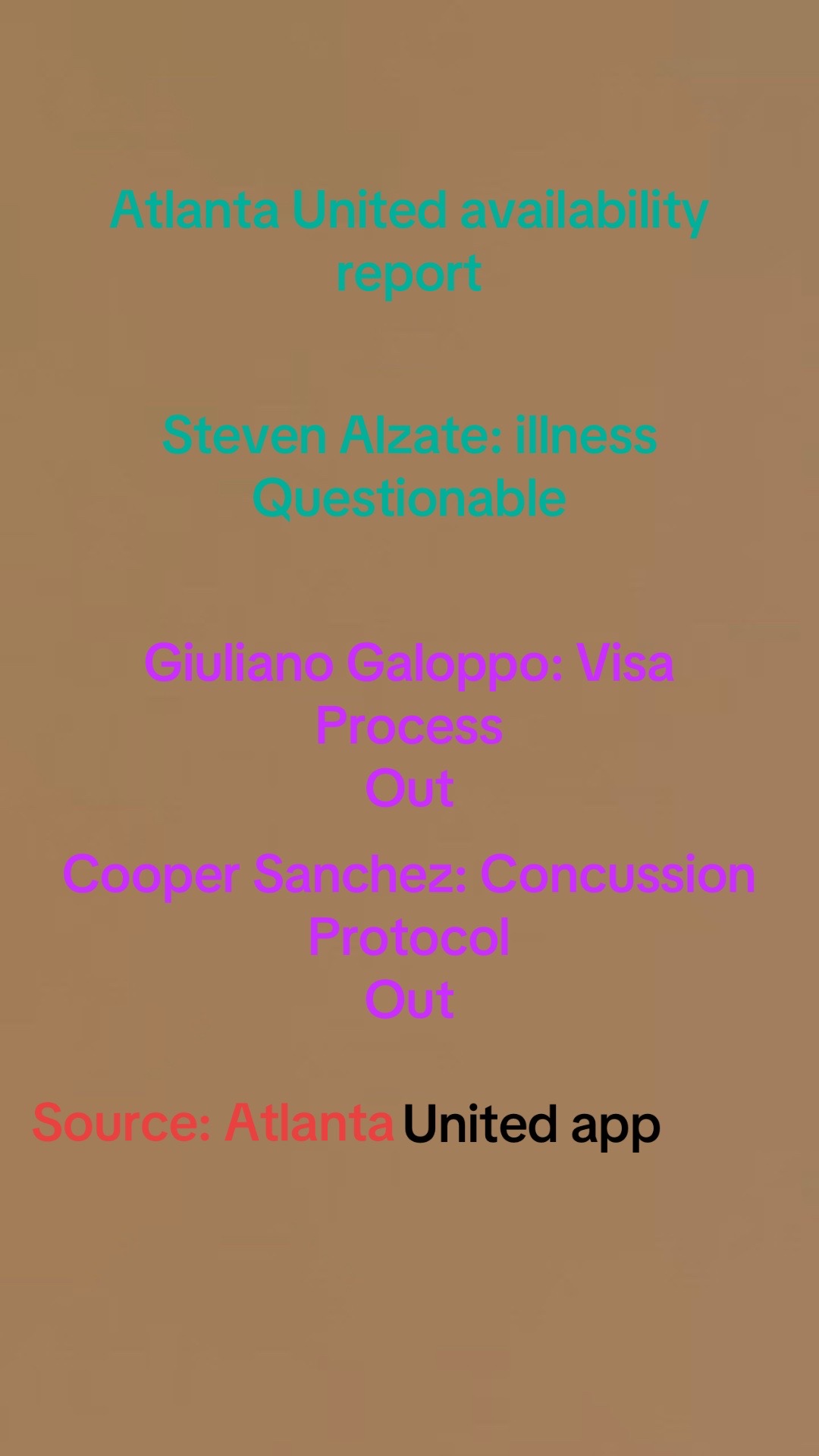 @Atlanta United Fans