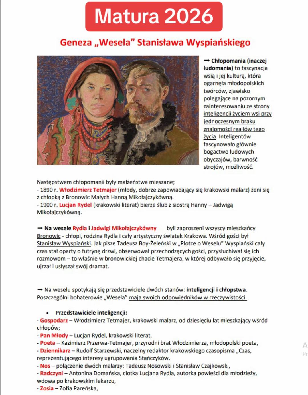 @Notatki Maturalne2026 | Polski