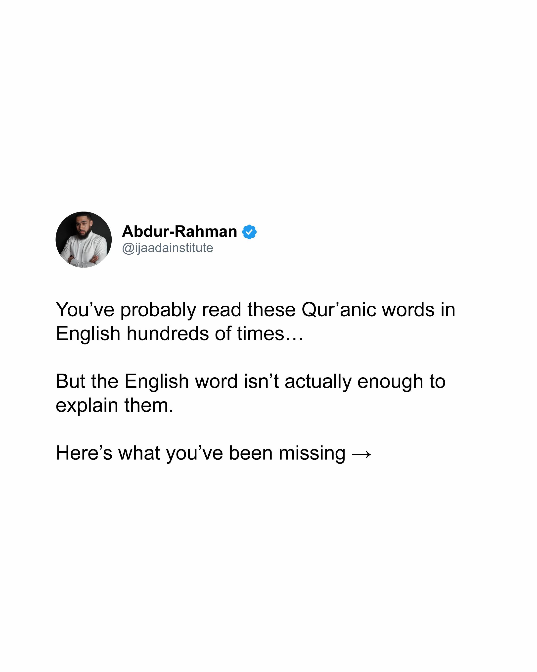@Abdur Rahman - Arabic Teacher