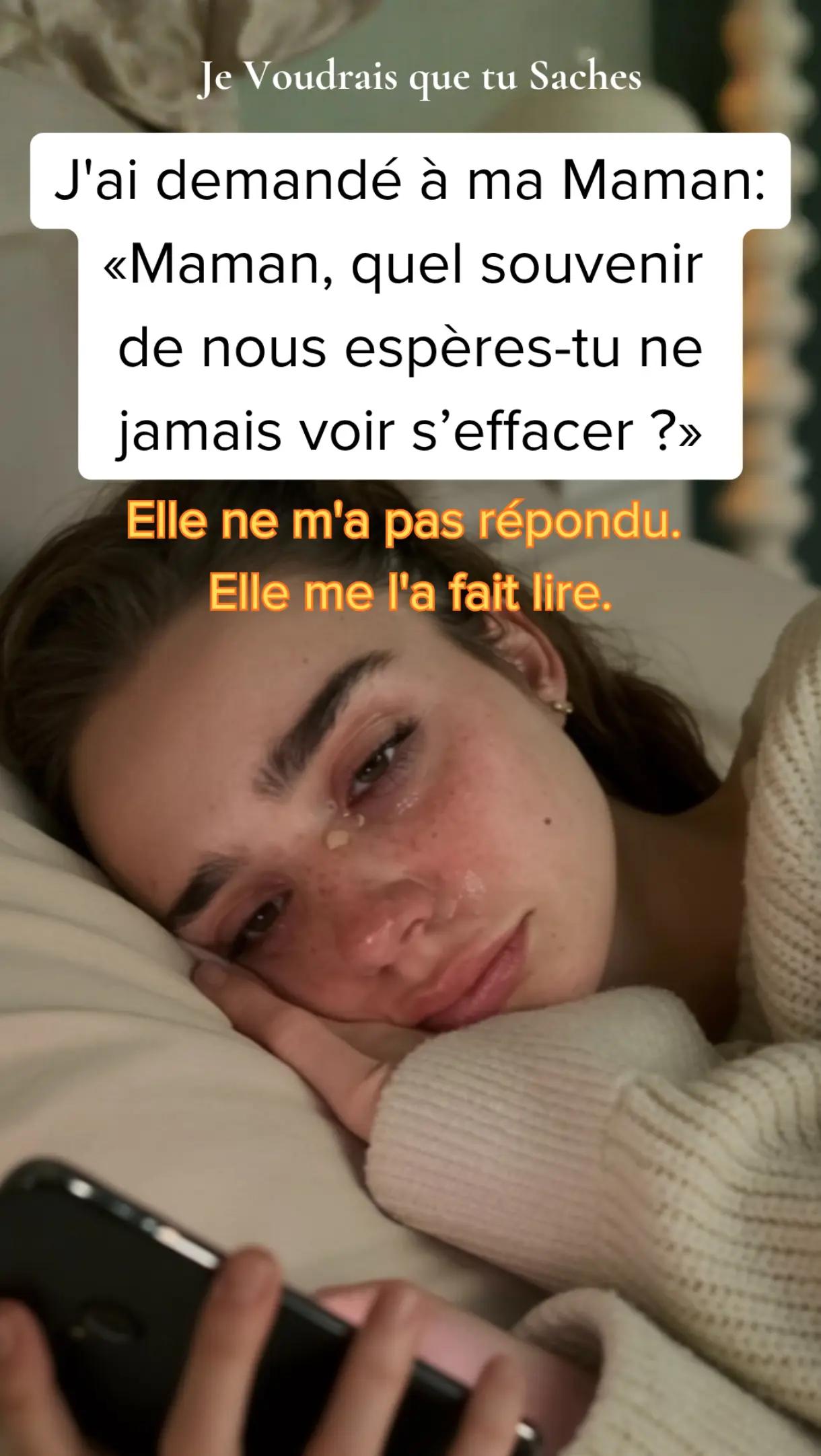 @Je Voudrais Que Tu Saches