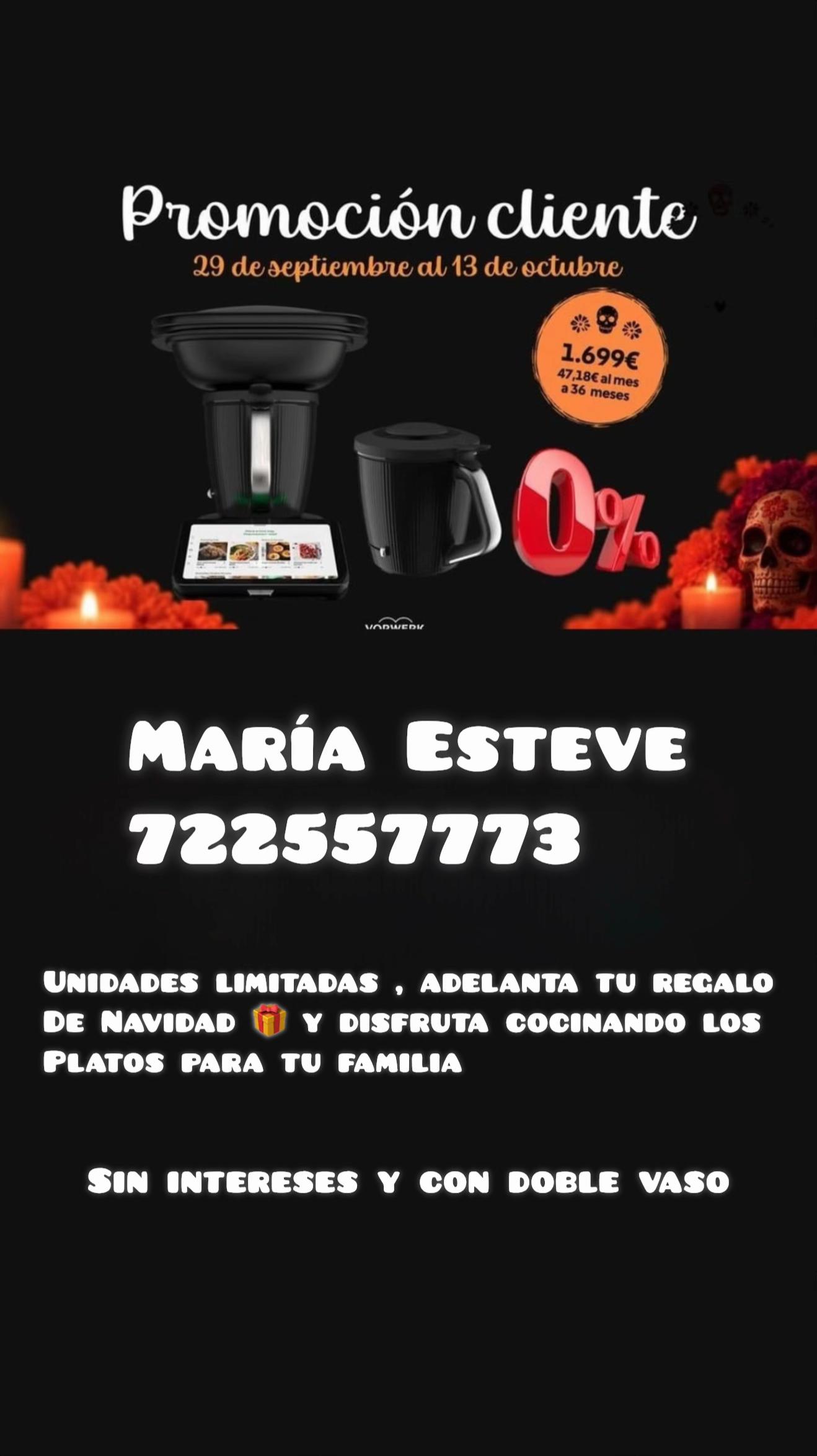 @María Esteve con Thermomix