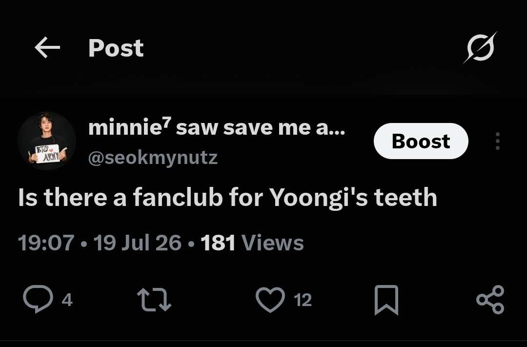 @minnie⁷ SAW BTS