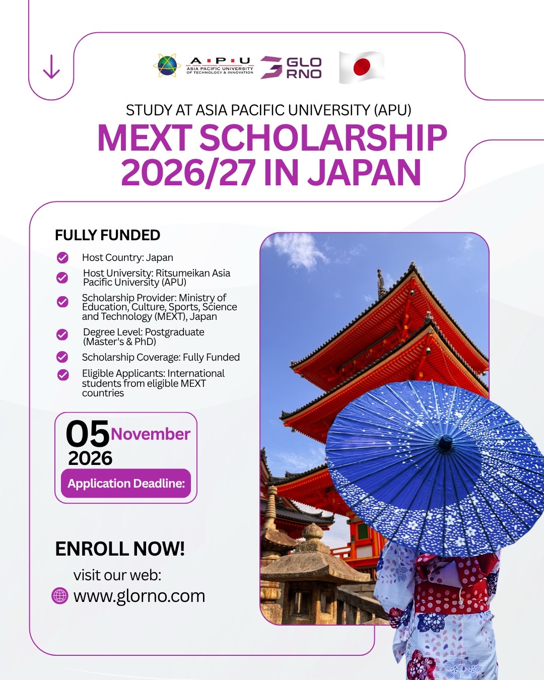 @Glorno Scholarships