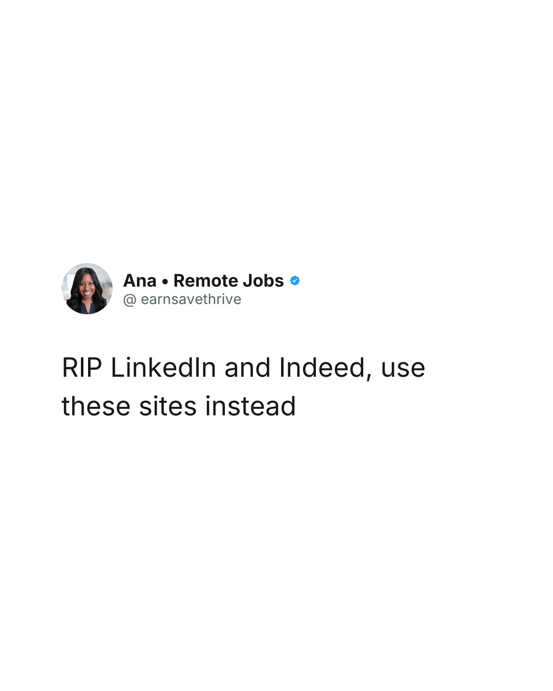 @Ana &bull; Remote Jobs